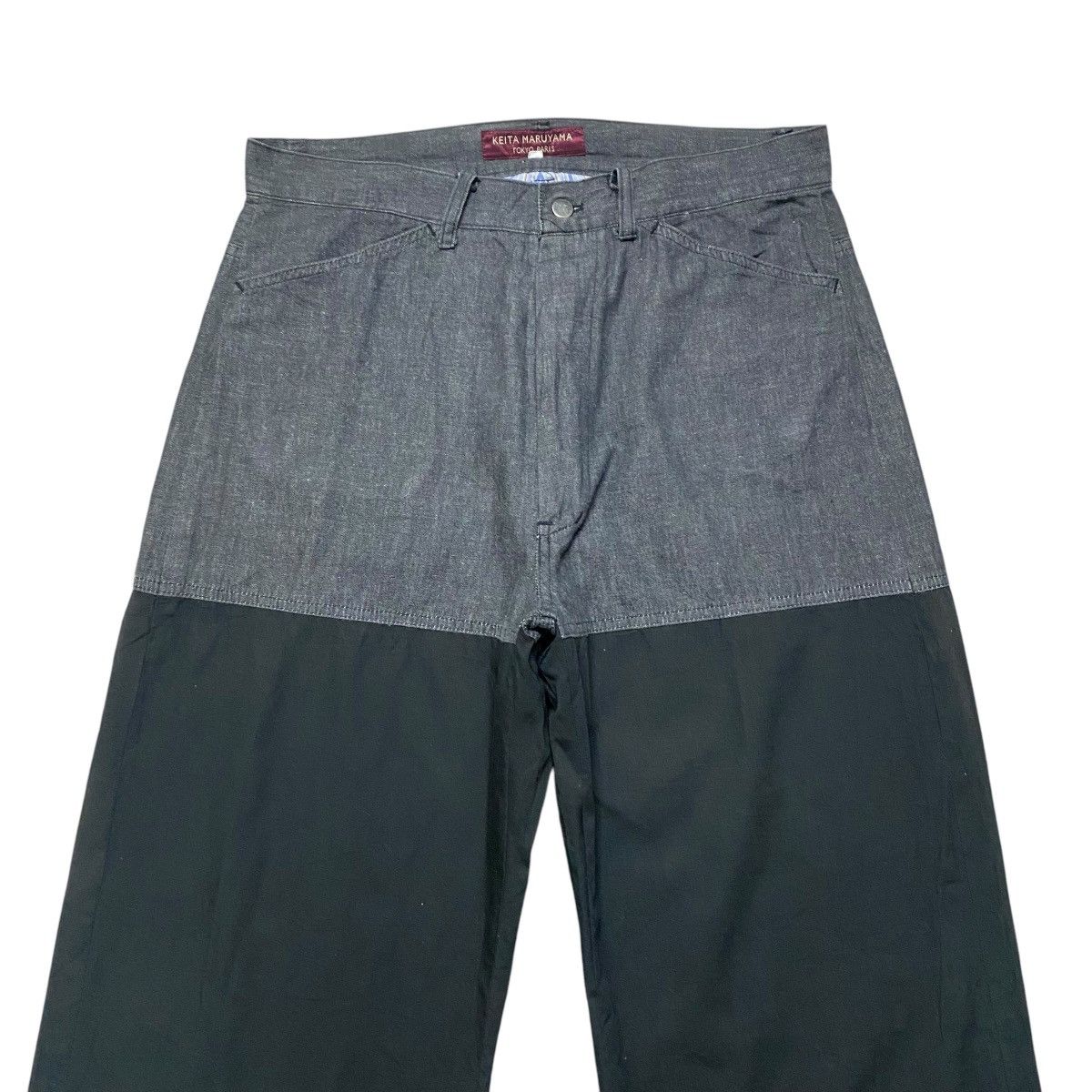 KEITAMARUYAMA Kieta Maruyama Denim Hybrid Wide Leg Baggy Pants Size US 32 / EU 48 - 3 Thumbnail