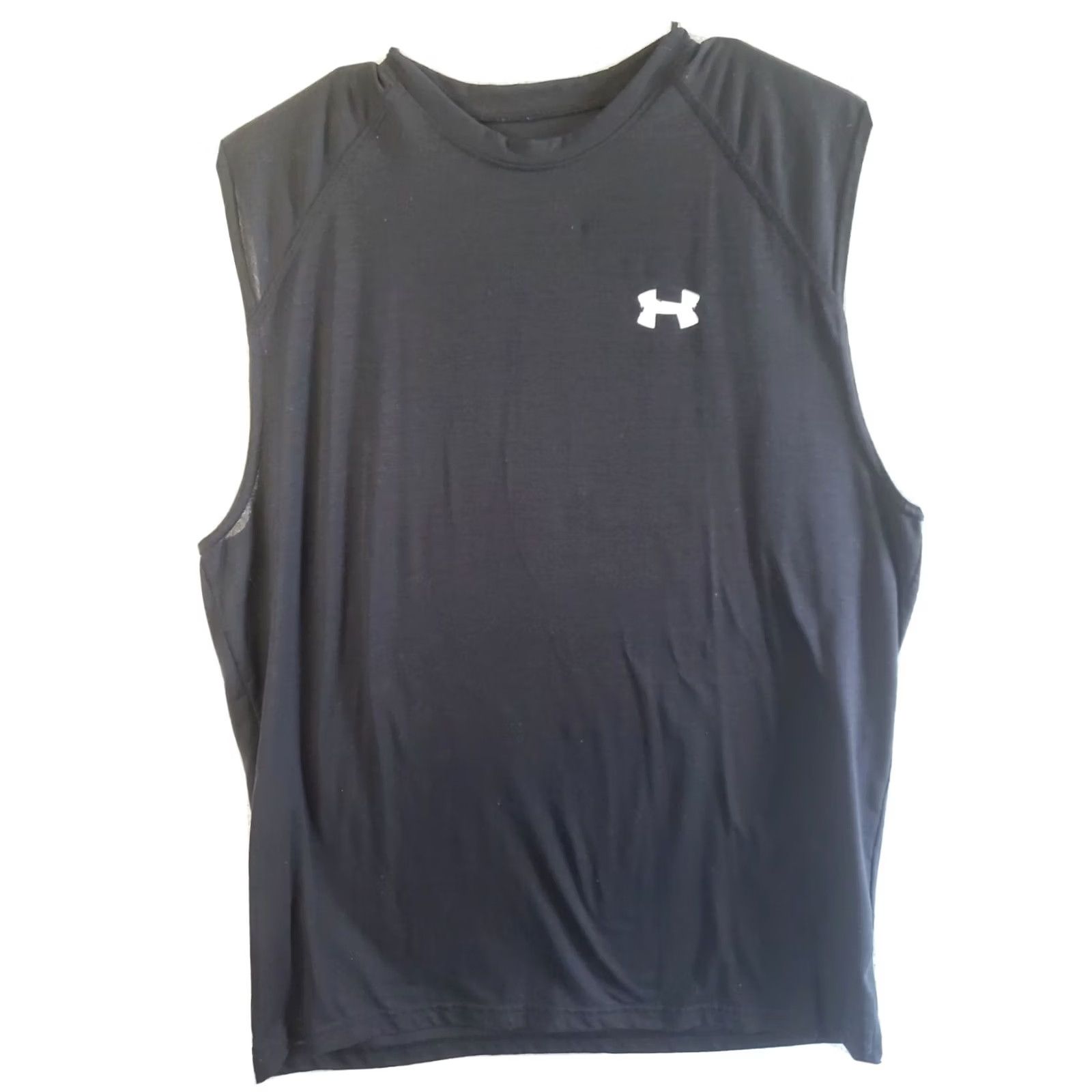 Under Armour VINTAGE? No. UNDER ARMOUR UA Heat Gear Loose Fit Sleeveless Tank Top Men's M Black Size US M / EU 48-50 / 2 - 2 Thumbnail
