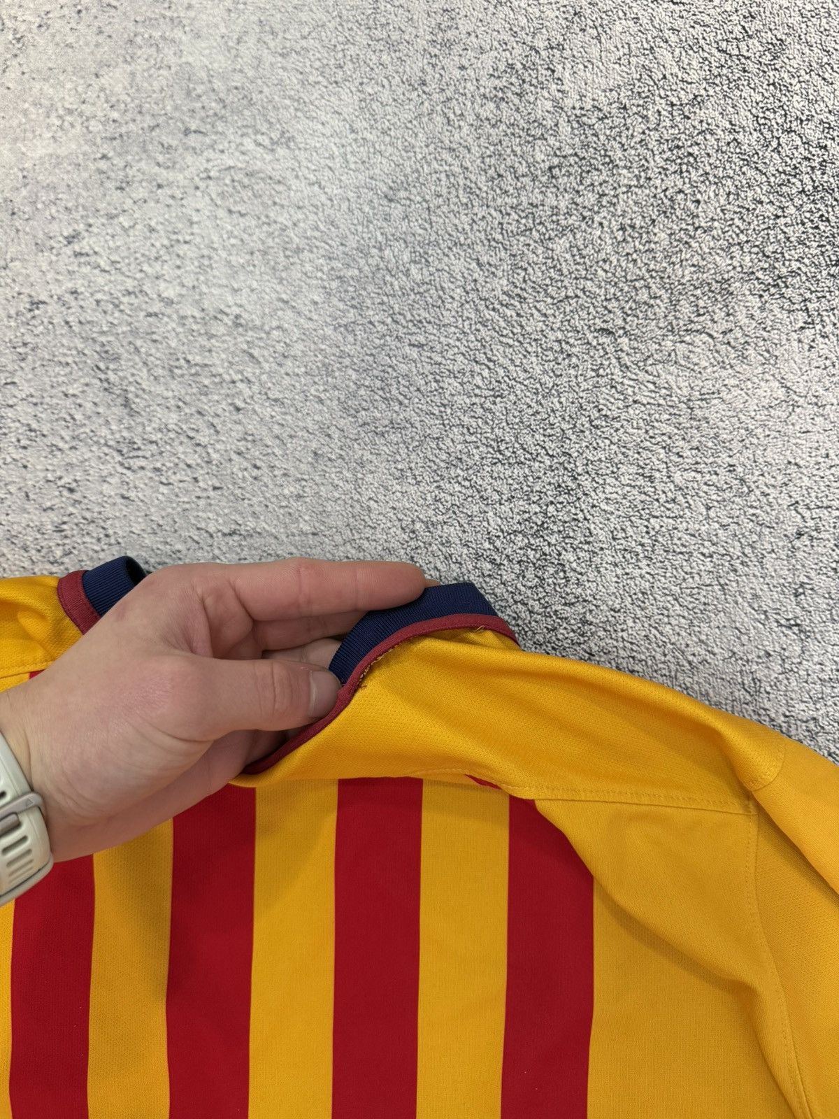 Nike Nike Barcelona 2015 Away Jersey Yellow Shirt MenM 658785-740 Size US M / EU 48-50 / 2 - 25 Thumbnail