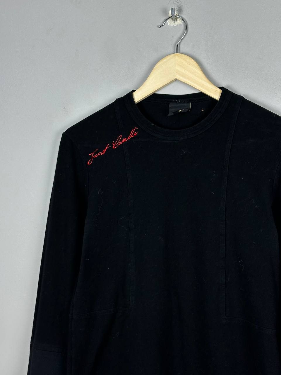 Just Cavalli Just Cavalli Avant Garde Black Long Sleeve T Shirt Size M / US 6-8 / IT 42-44 - 3 Thumbnail
