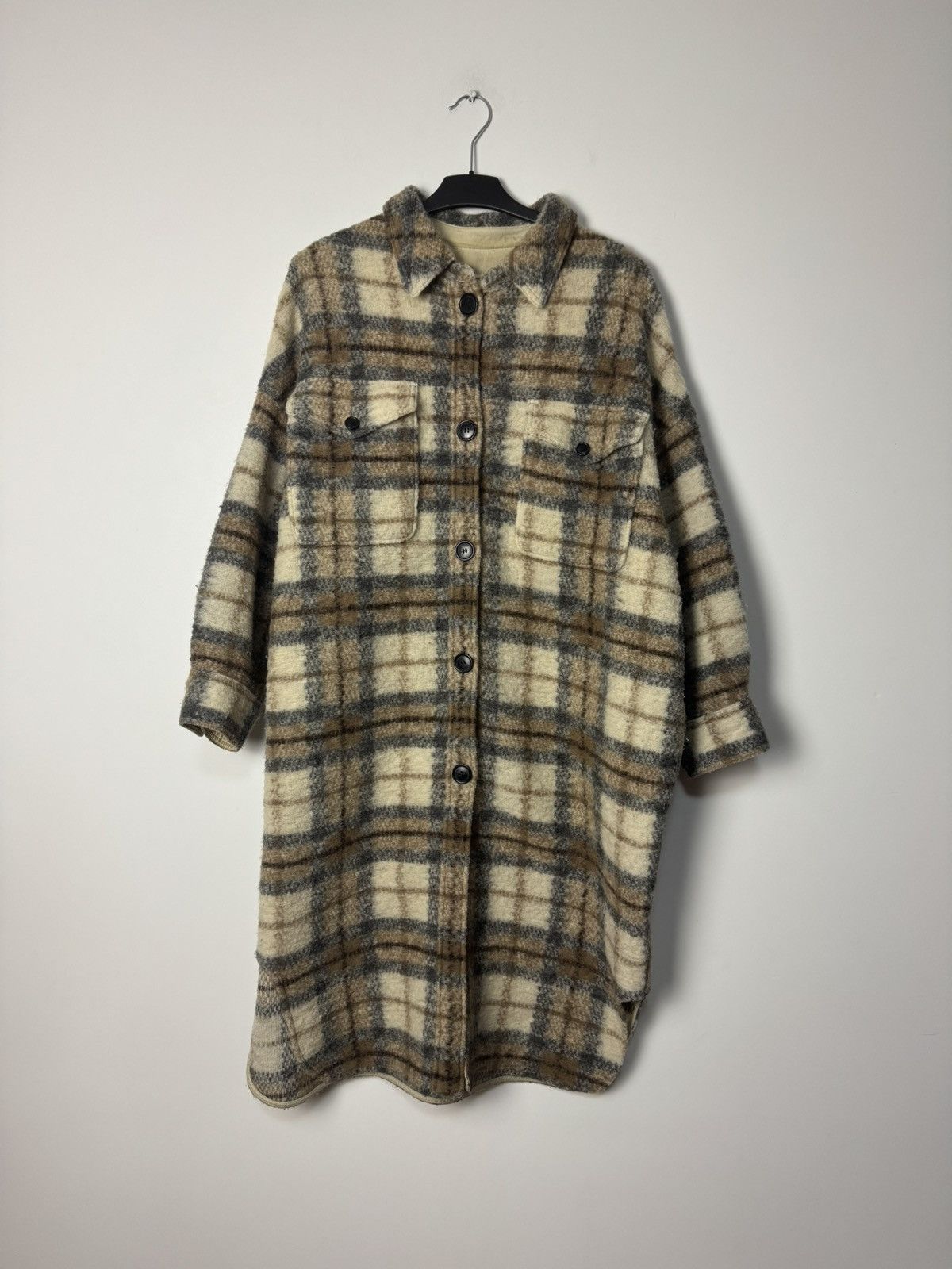 Isabel Marant Etoile Vintage Isabel Marant Étoile Wool Plaid Coat Luxury Designer Size S / US 4 / IT 40 - 2 Thumbnail
