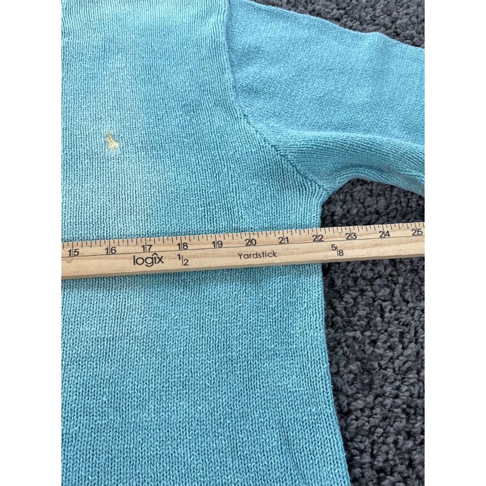 Polo Ralph Lauren VINTAGE Polo Ralph Lauren Crewneck Sweater Men XL Blue Distressed Faded Embroidered Logo 90s Classic Preppy Pullover Knit Cotton Long Sleeve Sweater Size US XL / EU 56 / 4 - 3 Thumbnail