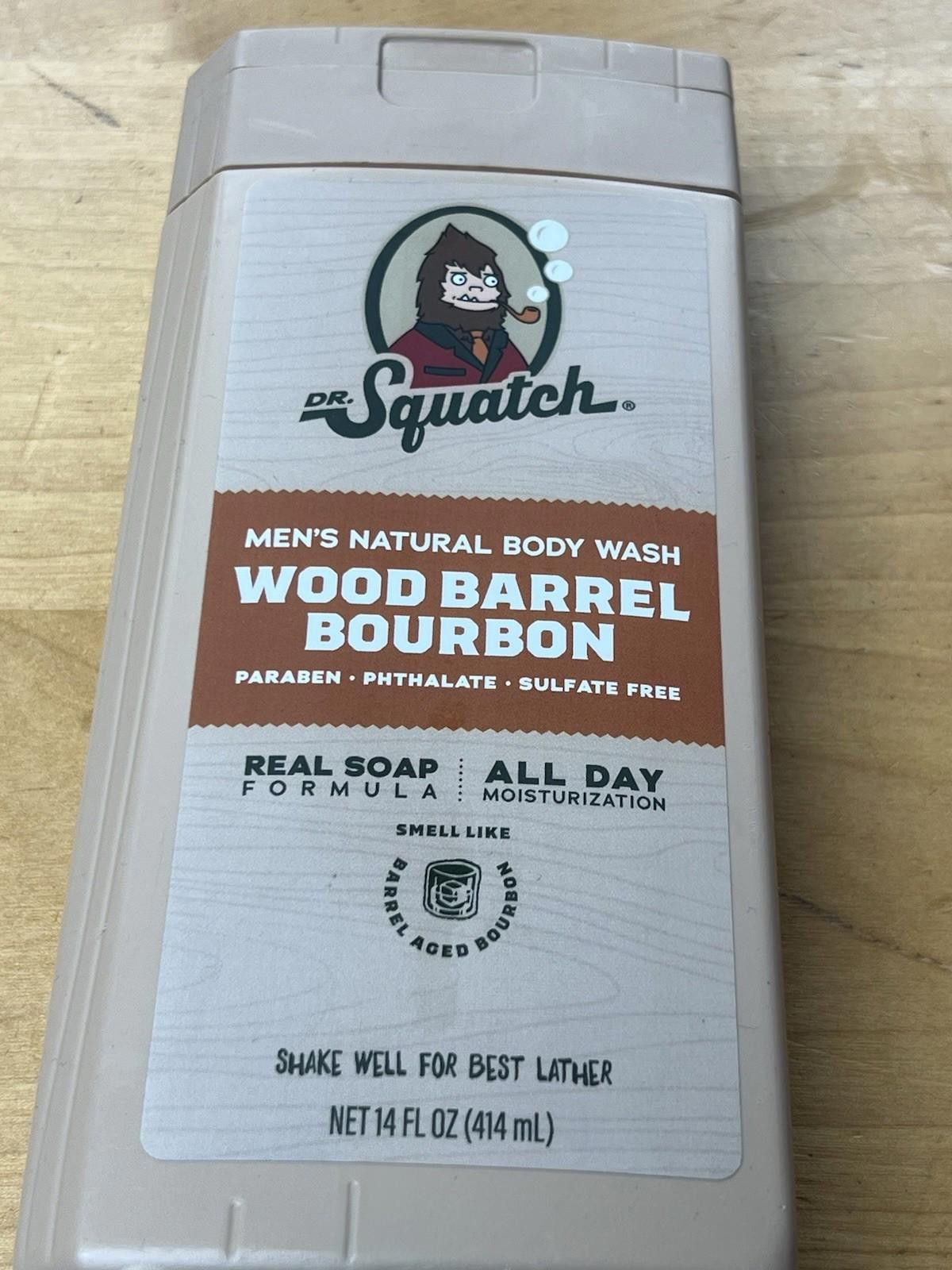 Other Dr. Squatch Men's Body Wash Wood Barrel Bourbon 14 oz Soap Size ONE SIZE - 6 Thumbnail