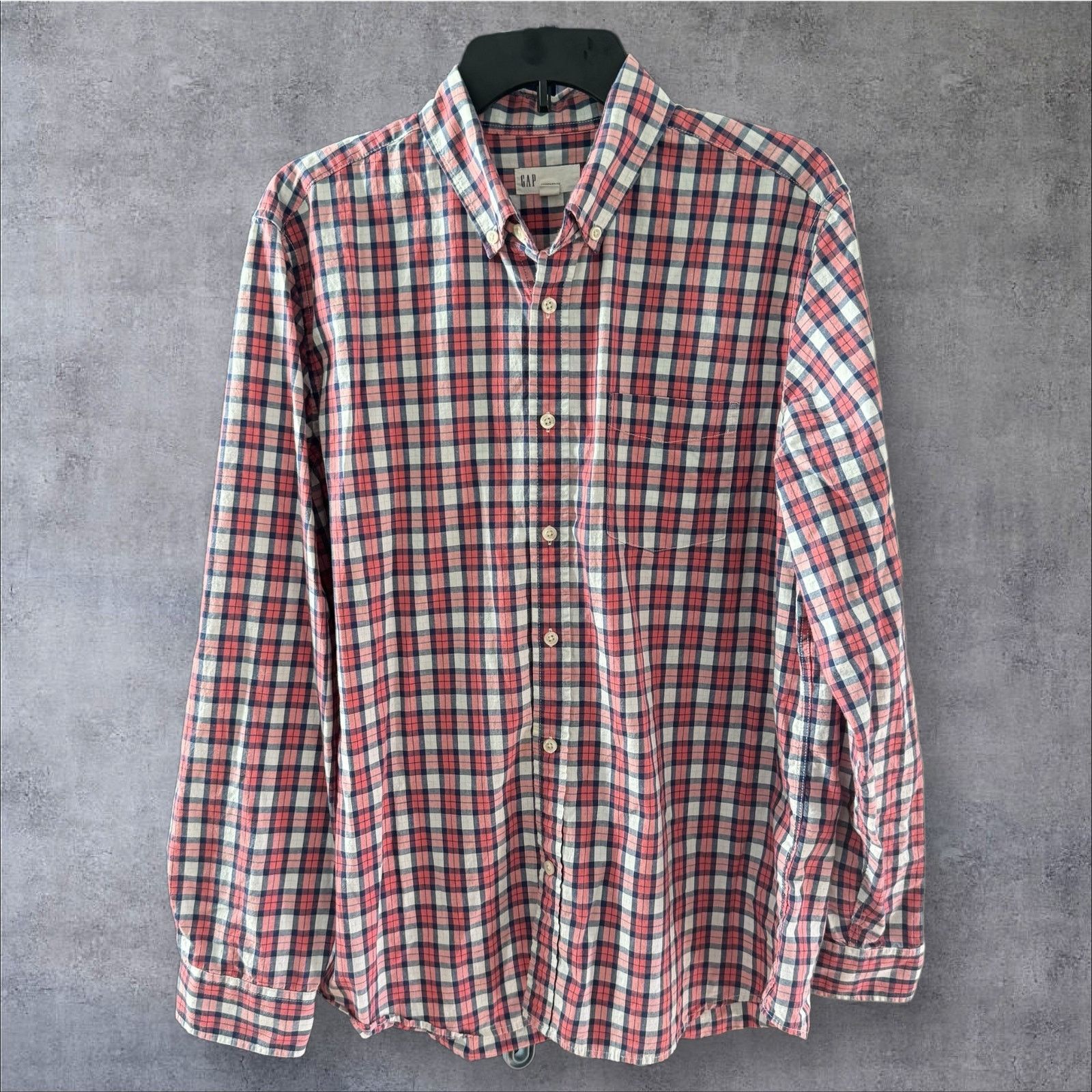Gap Gap Men's Check Button-Down Shirt Large Size US L / EU 52-54 / 3 - 2 Thumbnail