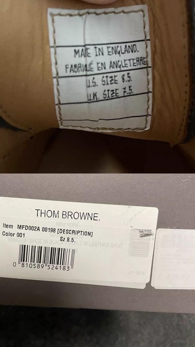 Thom Browne Thom Browne Hand-carved leather shoes made in England Size US 8.5 / EU 41-42 - 2 Thumbnail