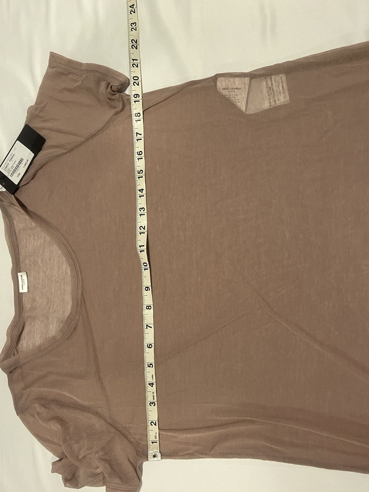 Saint Laurent Paris Saint Laurent men’s transparent t shirt . L $1090 Size US L / EU 52-54 / 3 - 7 Thumbnail