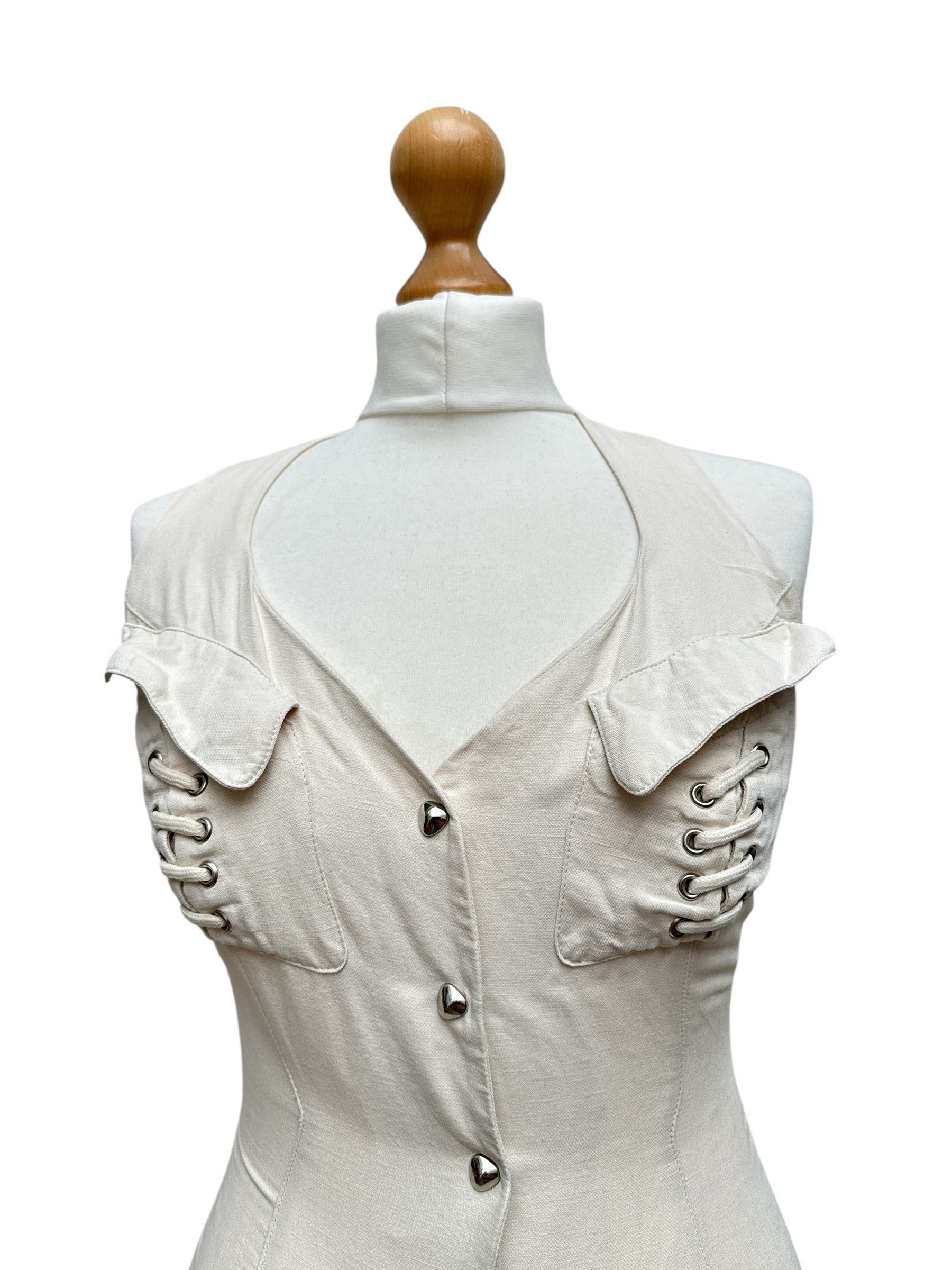Thierry Mugler SS 1989 Beige Sculptural Dress Size IT 44 fit Size S / US 4 / IT 40 - 2 Thumbnail