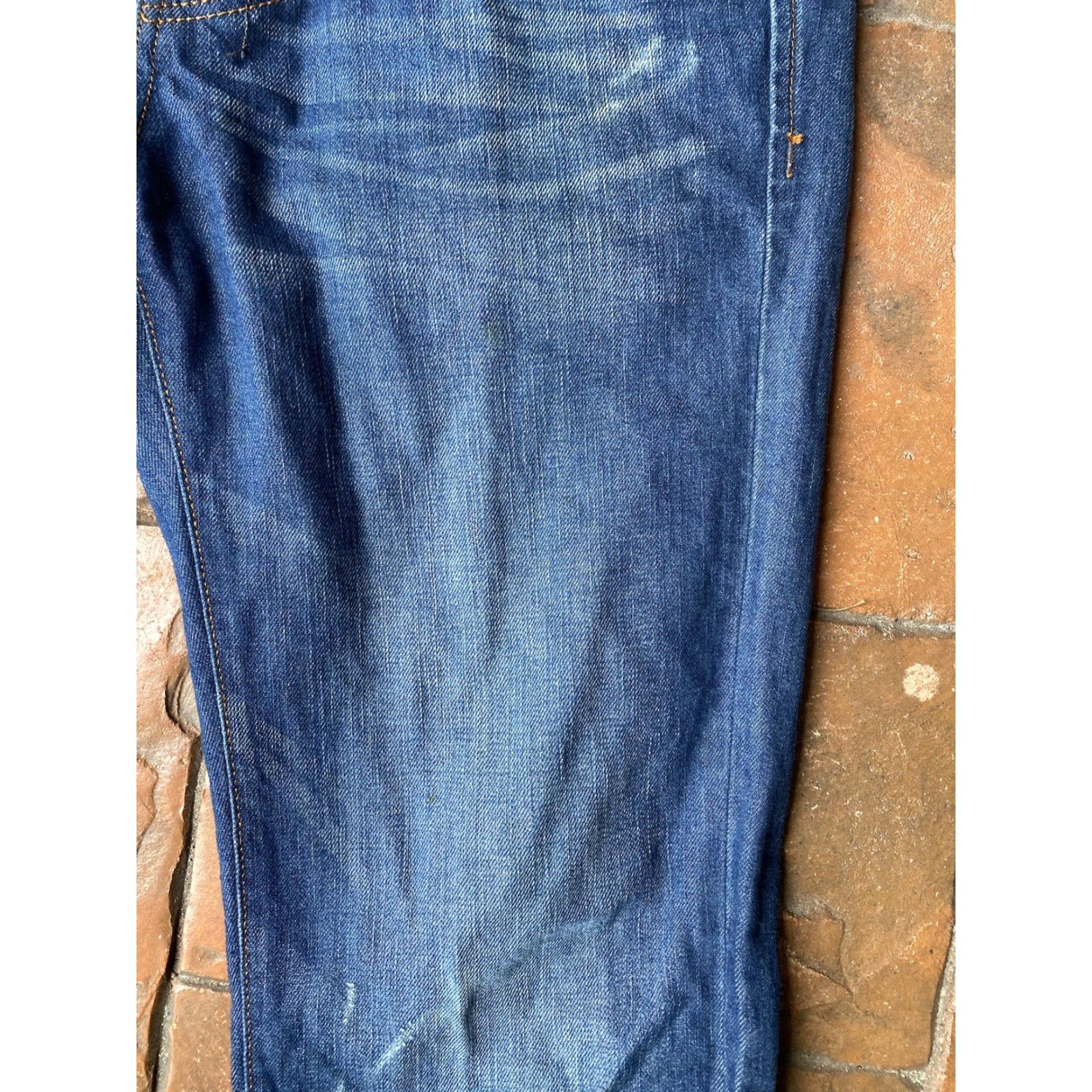 Diesel Diesel Jeans Bootcut Button-Fly Dark Wash Denim 36 Mens Blue Distressed Italy 5-Pocket Design Size US 36 / EU 52 - 5 Thumbnail