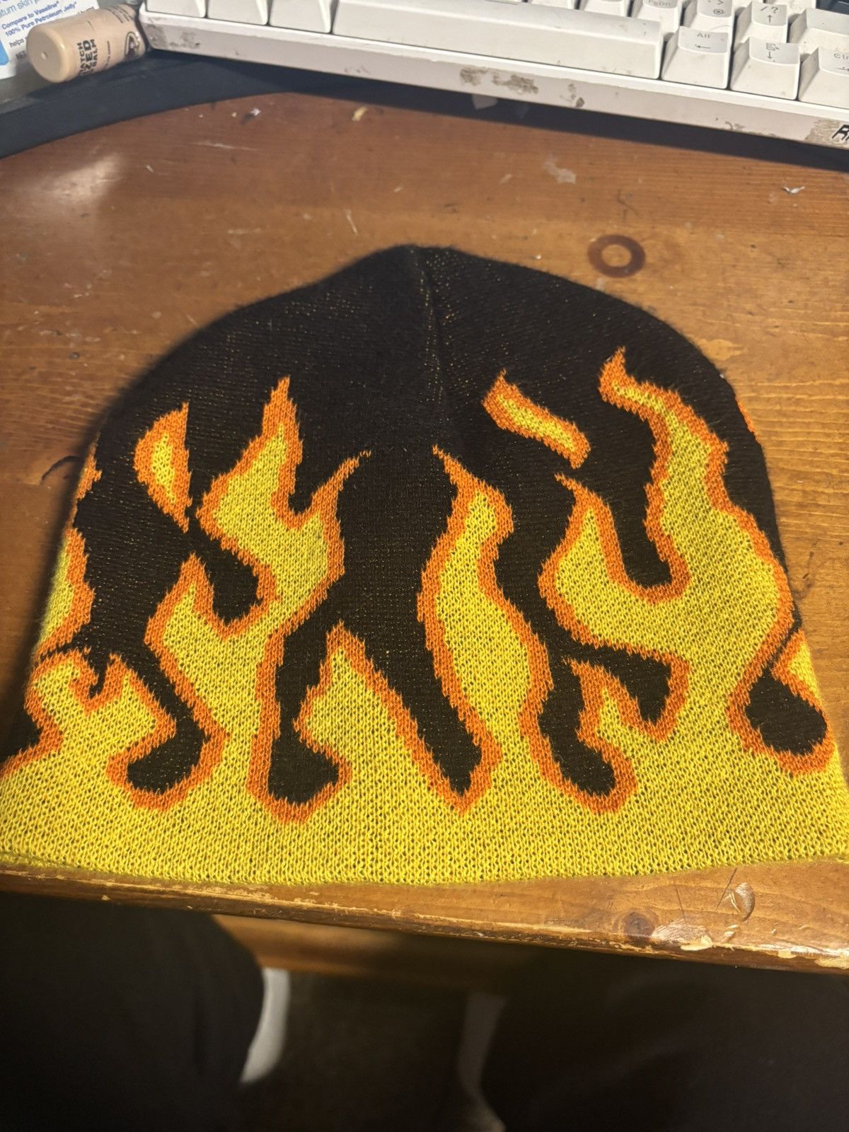 Vintage Fire beanie Size 40 - 2 Thumbnail