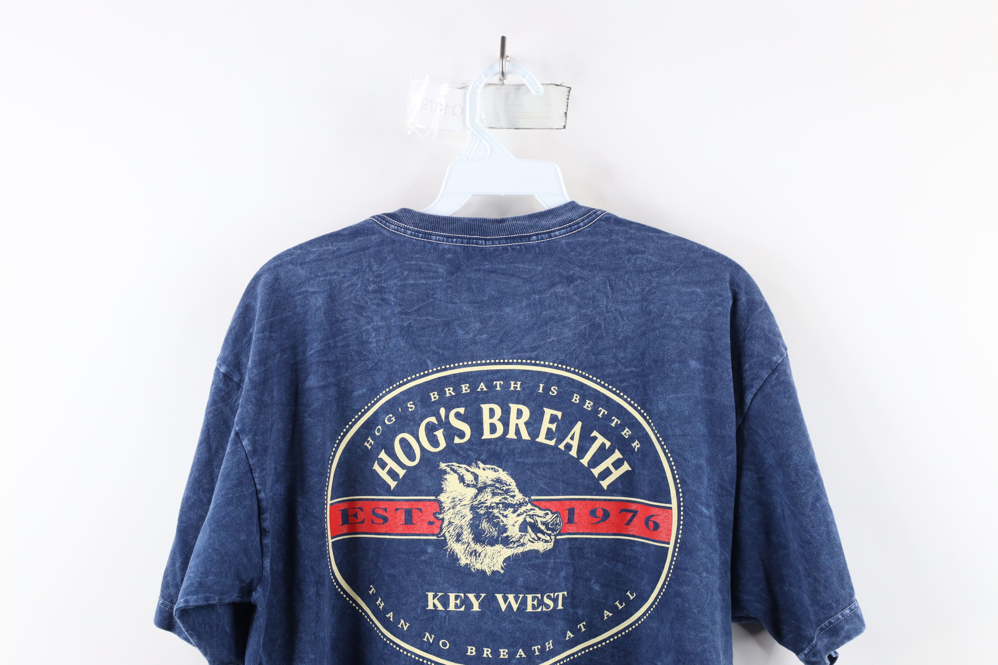Vintage Vintage 90s Streetwear Wash Hogs Breath Saloon T-Shirt USA Size US M / EU 48-50 / 2 - 9 Thumbnail