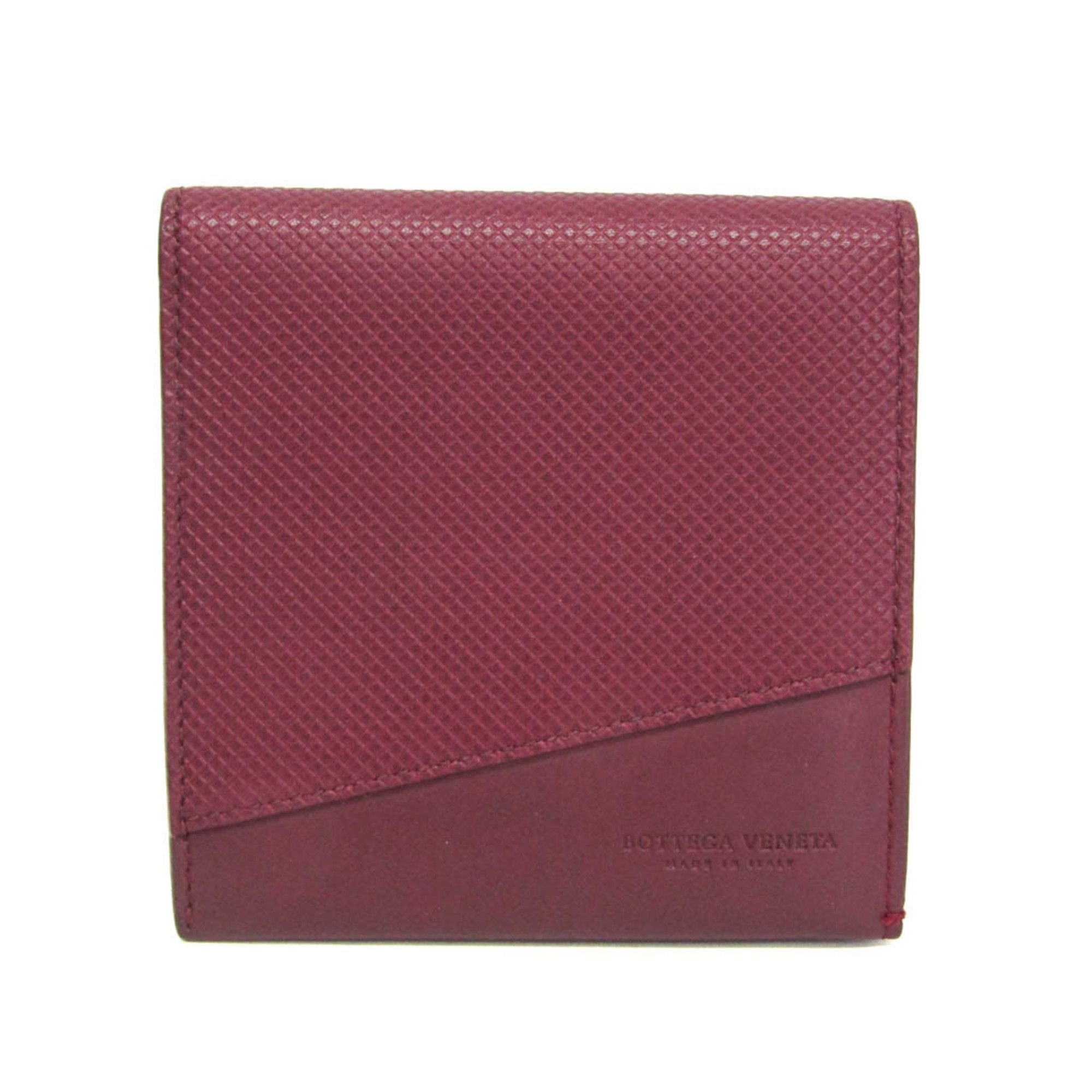Bottega Veneta Bottega Veneta Marco Polo Men,Women Leather Bill Wallet (bi-fold) Bordeaux Size ONE SIZE - 1 Thumbnail