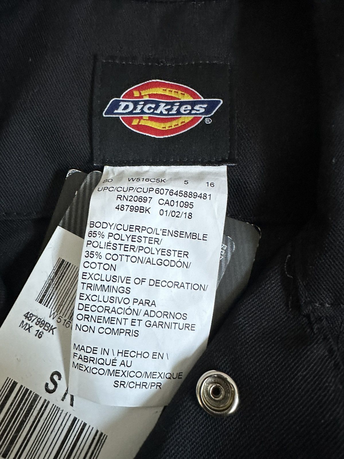 Dickies 🔥 Dickies Long Sleeve Deluxe Coverall Jumpsuit Overall Size US 31 - 7 Thumbnail
