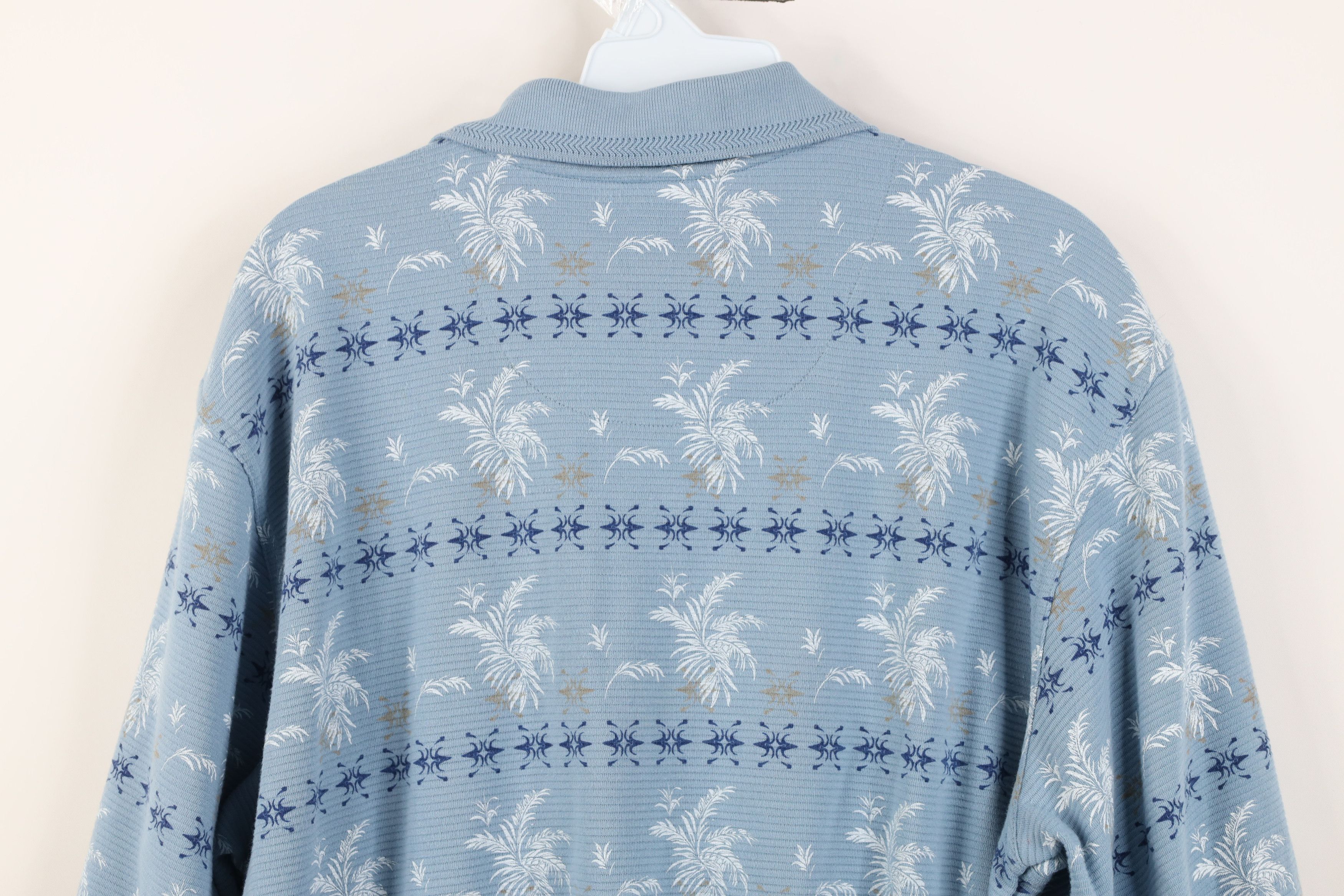 Vintage Vintage 90s Streetwear Geometric Leaf Pullover Polo Shirt Size US L / EU 52-54 / 3 - 11 Thumbnail