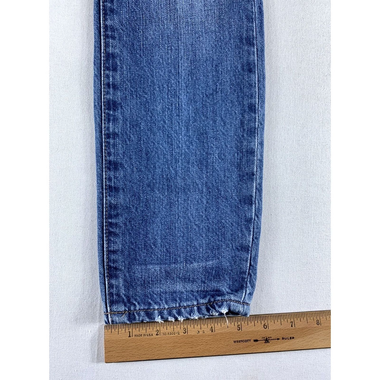 Madewell MADEWELL RIGID SKINNY JEANS WOMENS SIZE 23 BLUE 25X29 Size 40" / US 18 - 3 Thumbnail