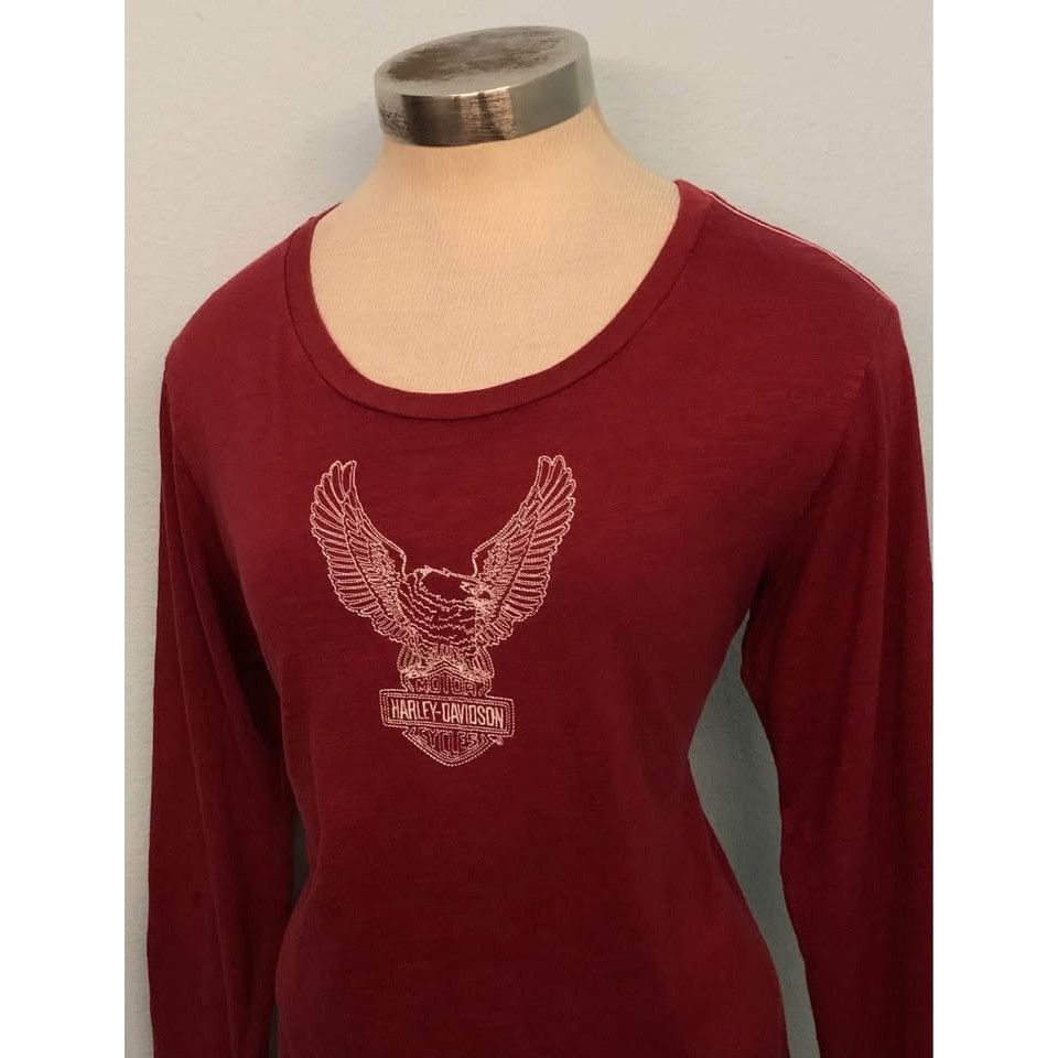 Harley Davidson Harley Davidson Shirt Large Women Embroidered Design Size L / US 10 / IT 46 - 2 Thumbnail