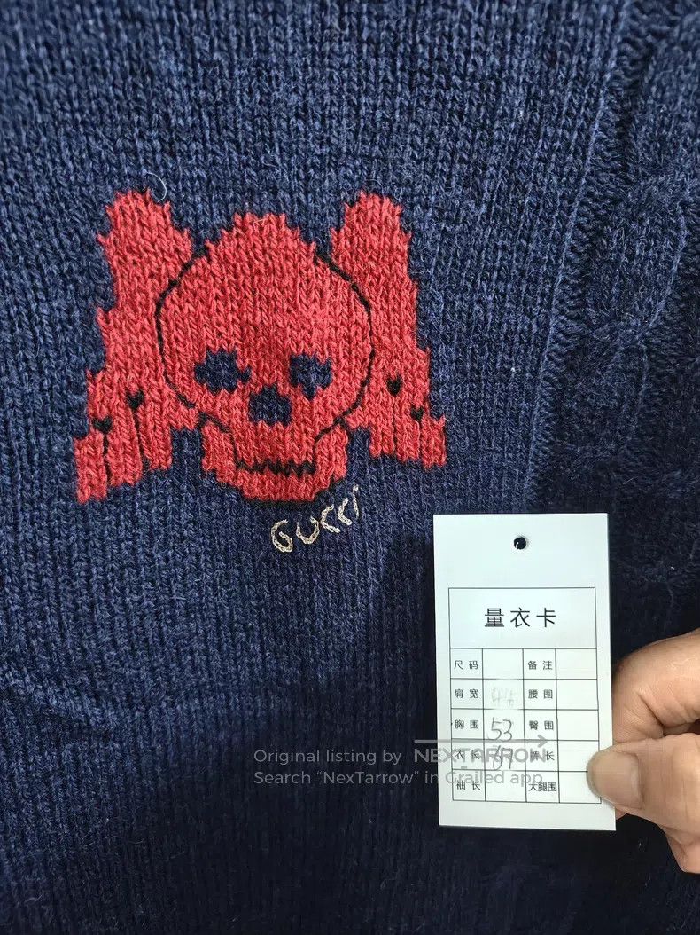 Gucci Gucci Skull knitted sweater Size US S / EU 44-46 / 1 - 5 Thumbnail