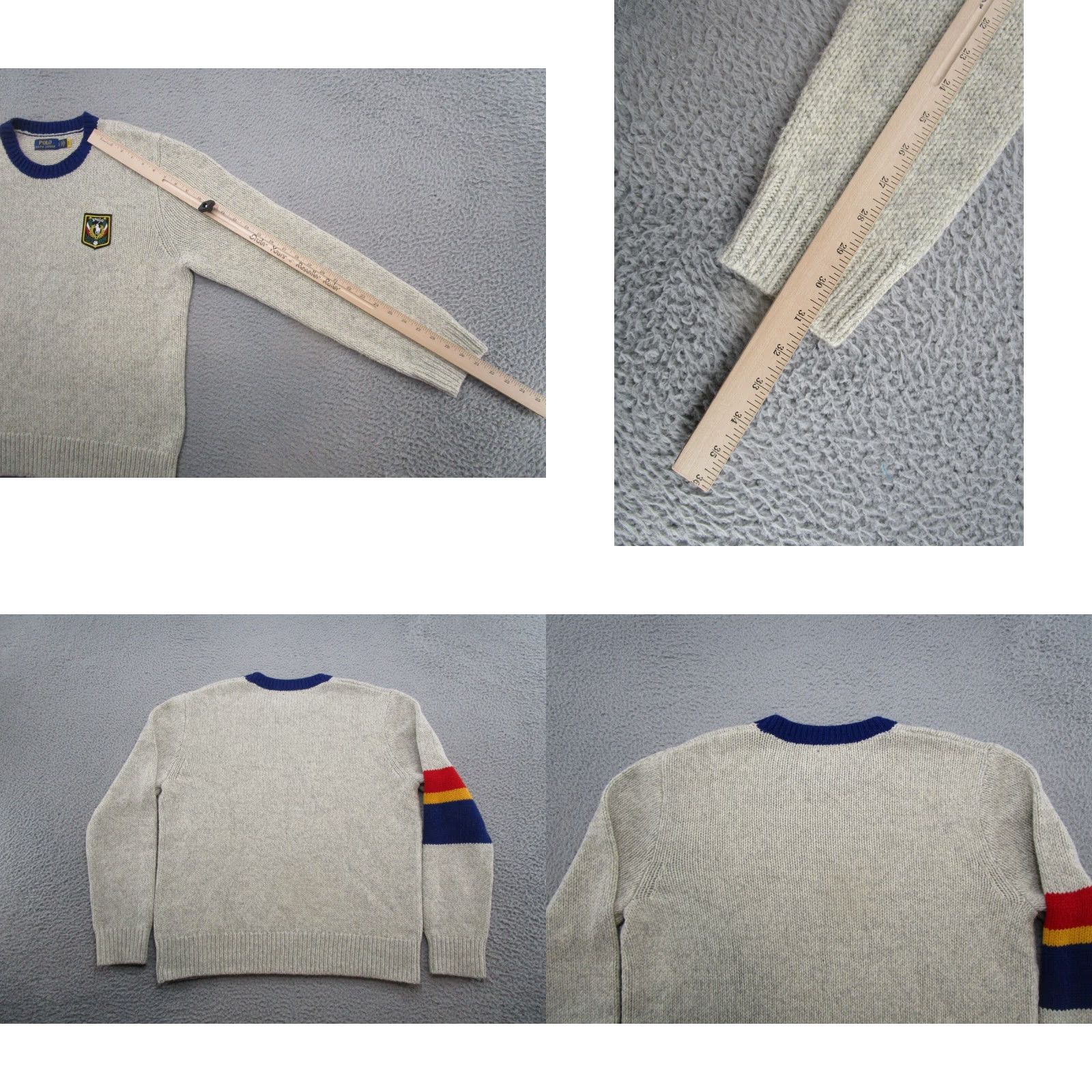 Ralph Lauren Polo Ralph Lauren Wool Blend Patch Colorful Knit Pullover Sweater Men Size L Size US L / EU 52-54 / 3 - 8 Thumbnail