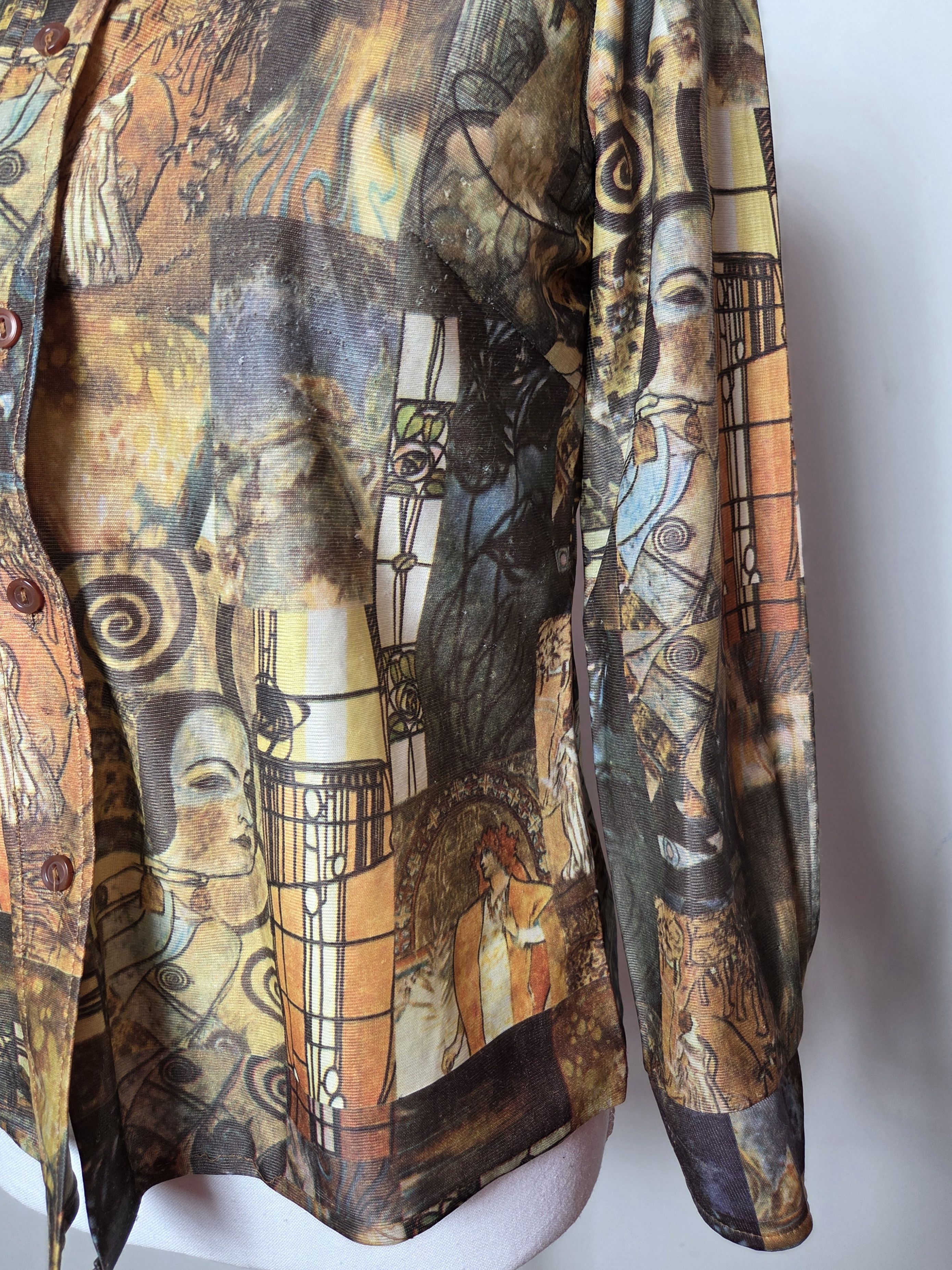 Vintage Vintage 1996 Picasso art printed blouse Size S / US 4 / IT 40 - 3 Thumbnail