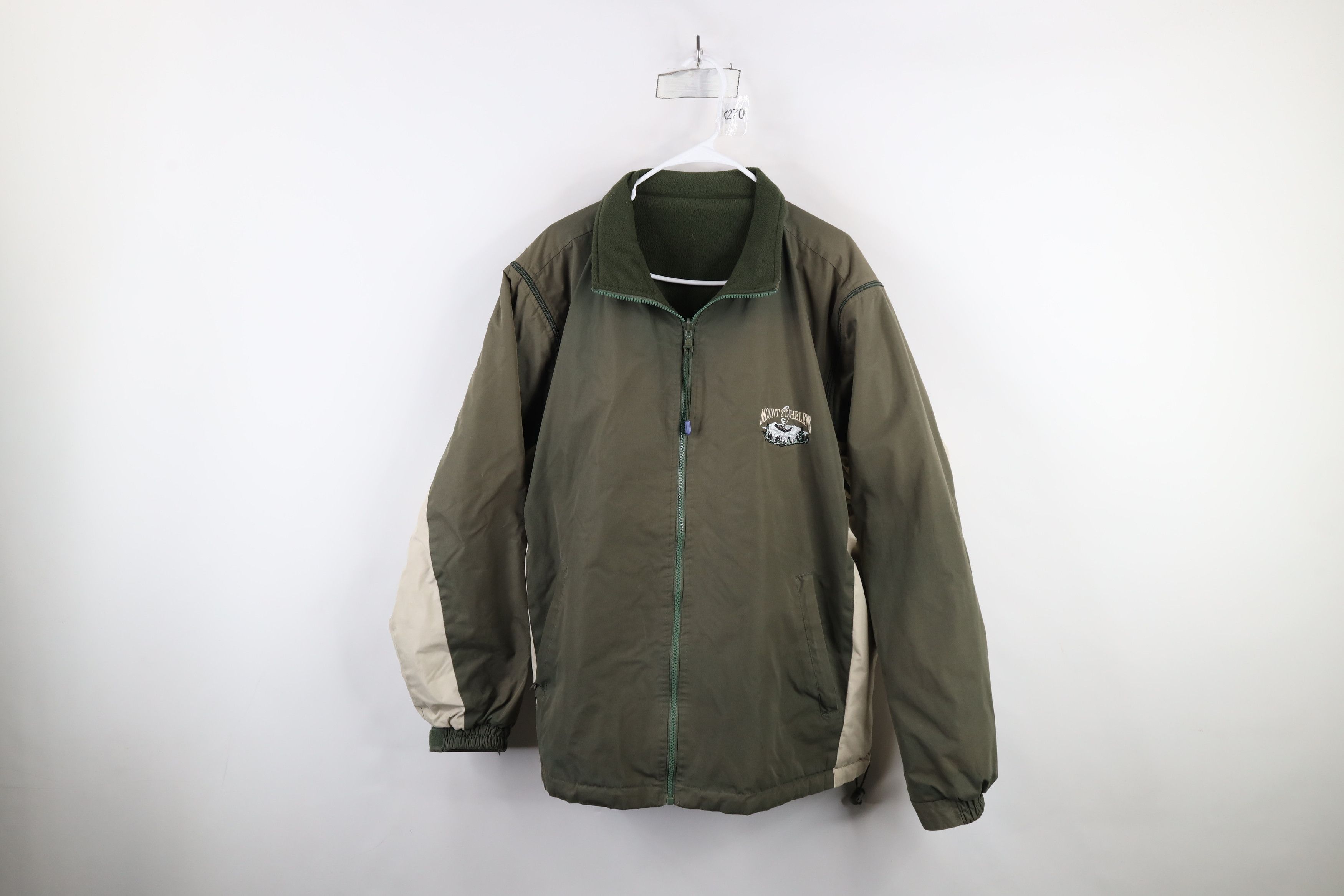 Vintage Vintage 90s Reversible Mount St Helens Jacket Vest Green Size US XL / EU 56 / 4 - 1 Thumbnail