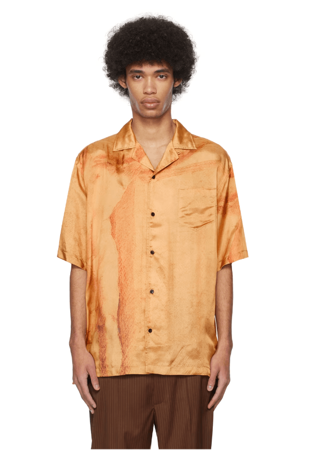 Egon Lab BNWT SS24 EGONLAB VISCOSE BOWLING SHIRT S Size US S / EU 44-46 / 1 - 1 Thumbnail