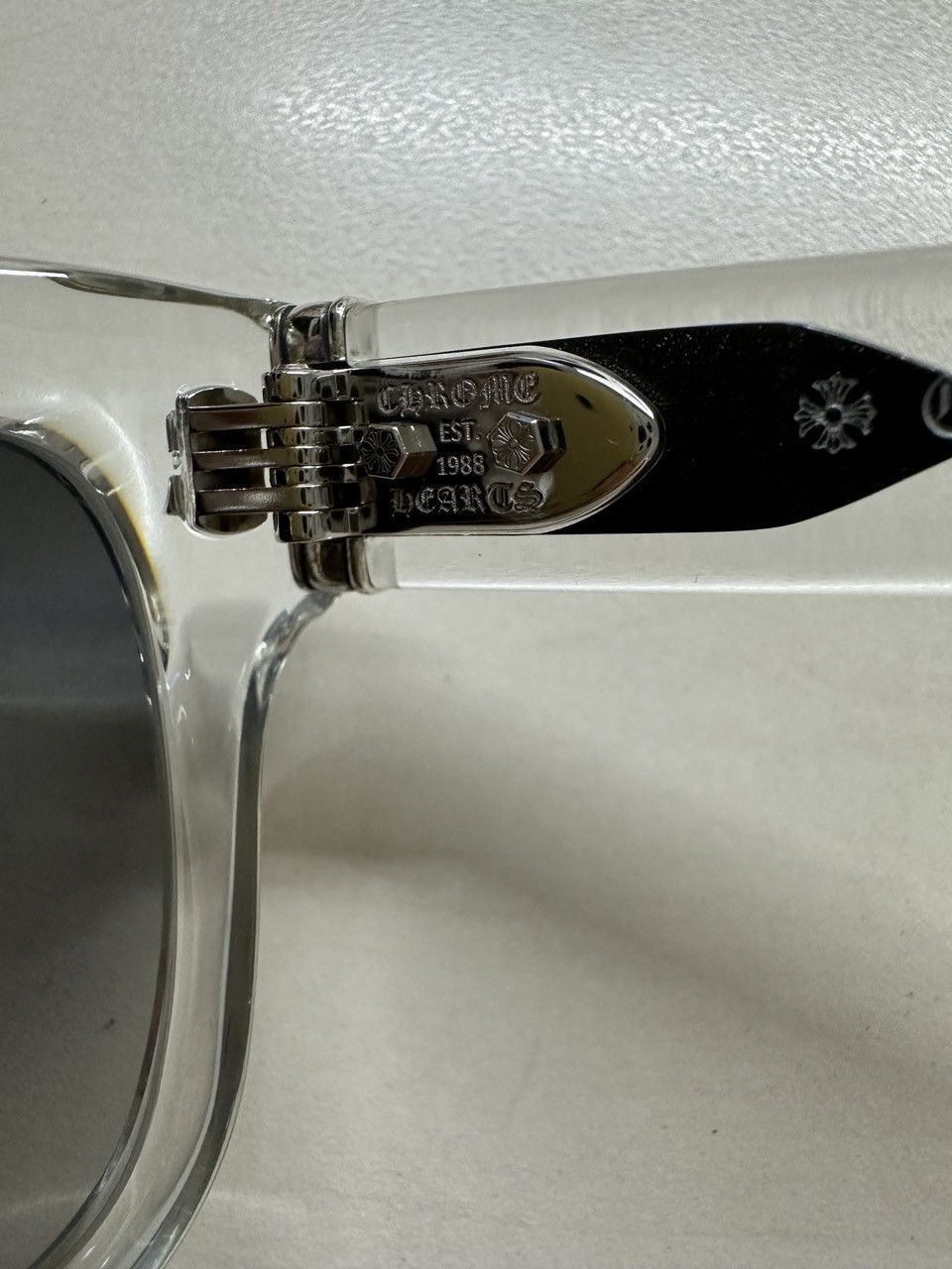 Chrome Hearts Chrome Hearts MIDIXATHRILL I CRYS Silver Sunglasses Size ONE SIZE - 6 Thumbnail