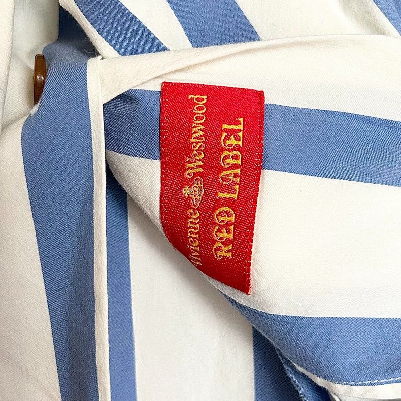 Vivienne Westwood Vivienne Westwood Blue striped bow tie shirt Size XS / US 0-2 / IT 36-38 - 8 Thumbnail