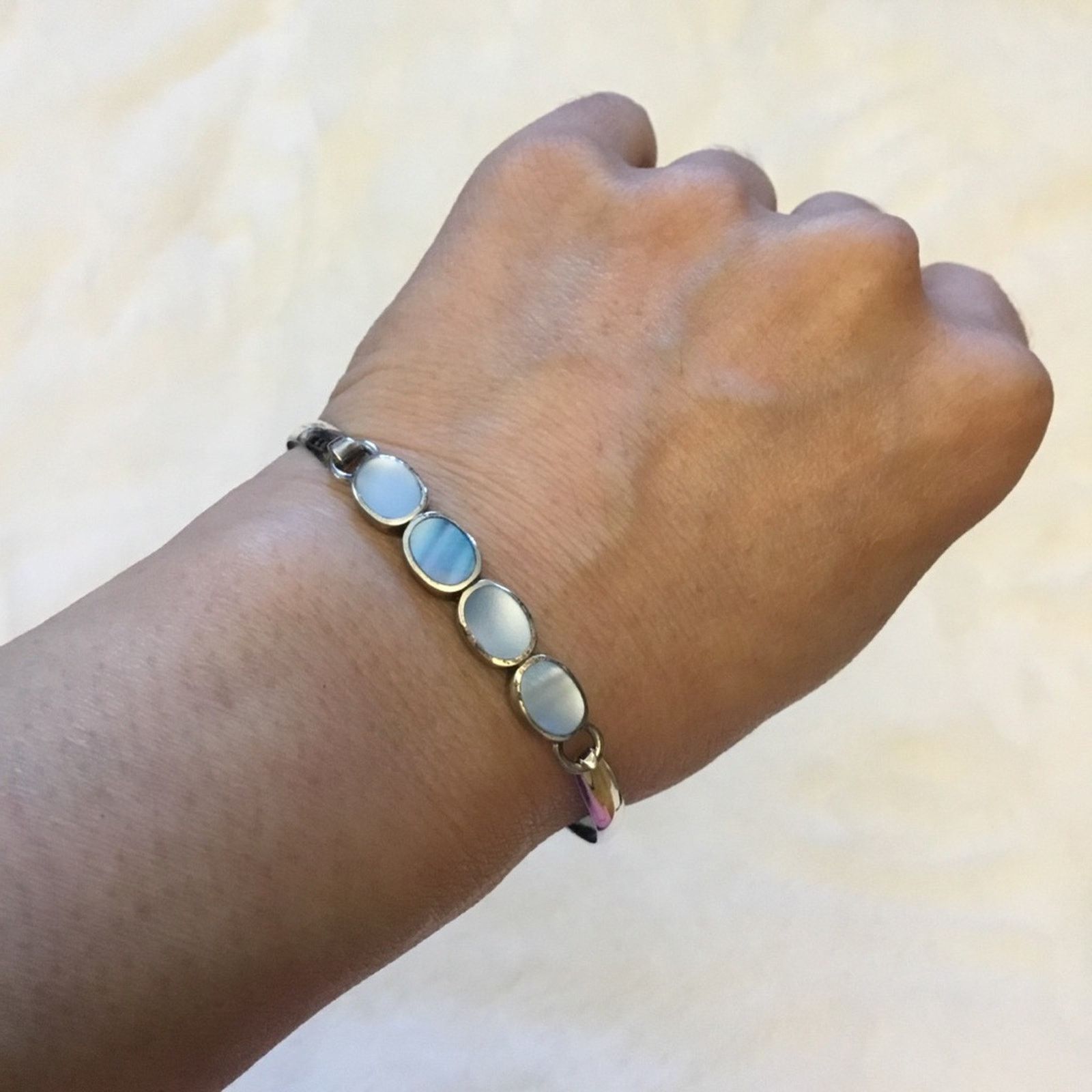 Other Silver Blue Stones Bracelet Size ONE SIZE - 8 Thumbnail