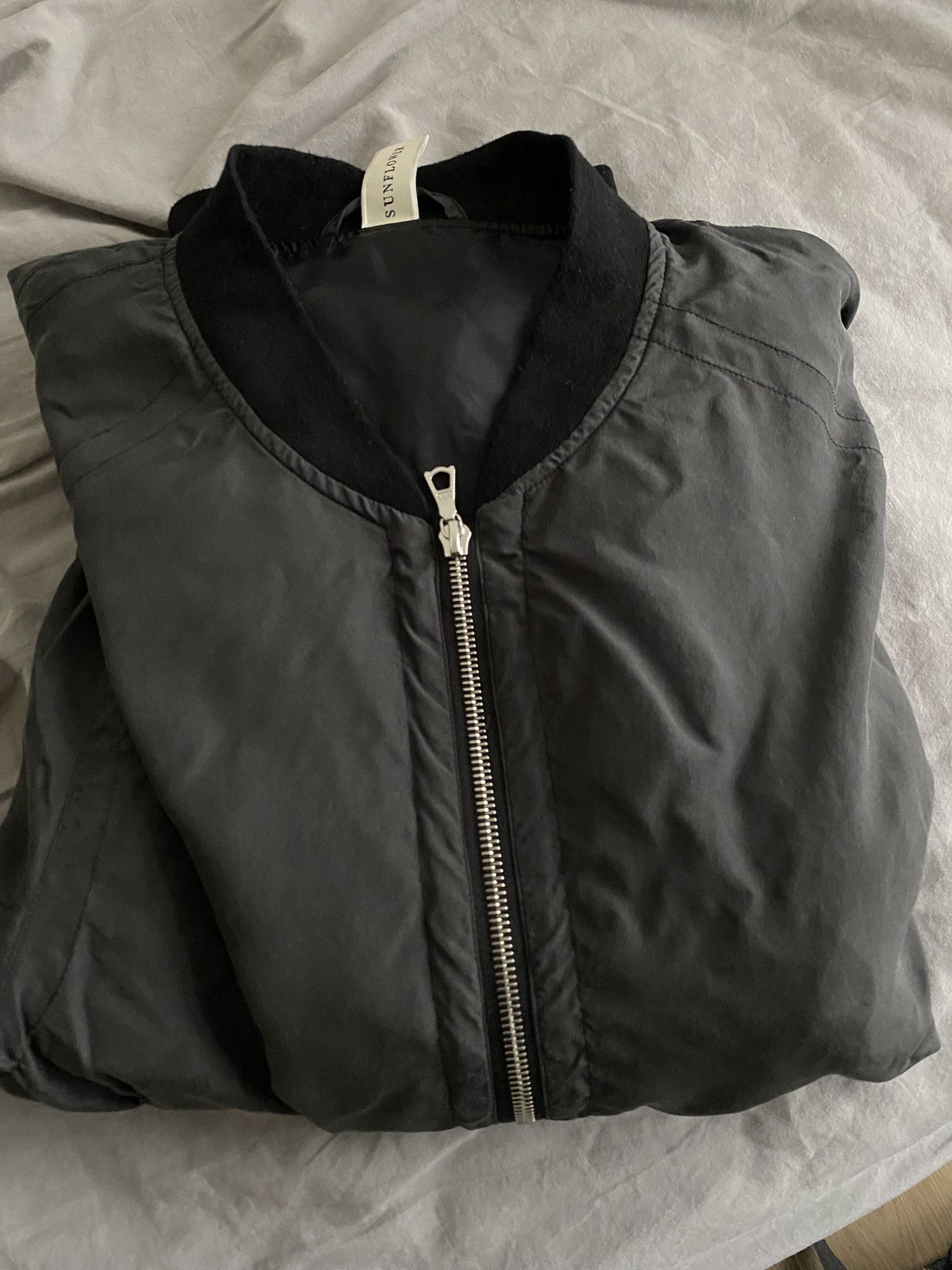 Acne Studios 50/L - Black Silk Bomber Size US M / EU 48-50 / 2 - 21 Thumbnail