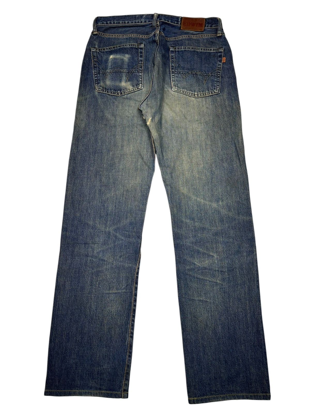 Kapital 🔥EDWIN 505xx SELVEDGE BAGGY JEANS MUD WASH DISTRESSED DENIM Size US 34 / EU 50 - 8 Thumbnail