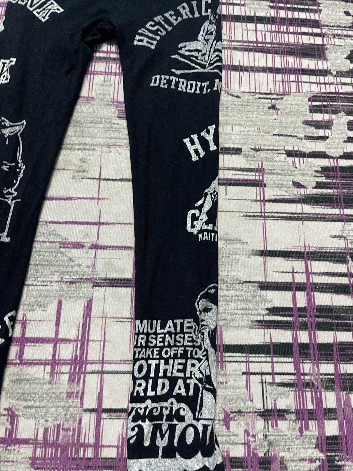 Hysteric Glamour HYSTERIC GLAMOUR DETROIT MICHIGAN LEGGINGS PANTS VERY RARE Size 28" / US 6 / IT 42 - 4 Thumbnail