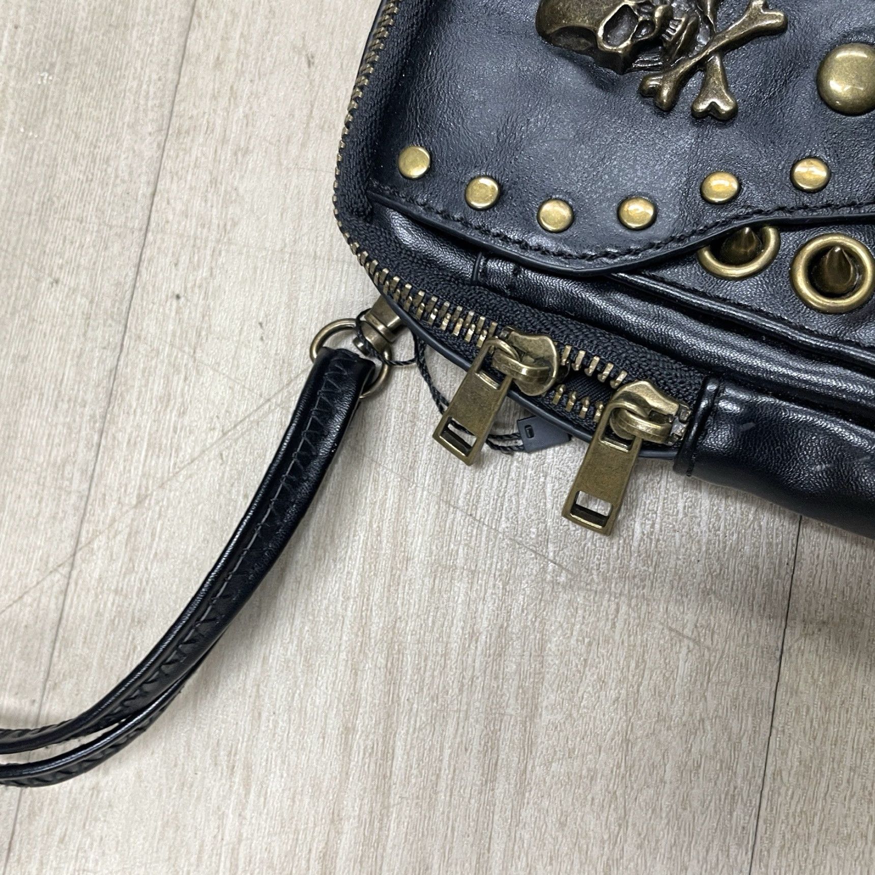 Vintage Women Bag Skull Rivet Single Shoulder Mini Messenger Gothic Wallet Fashion Bag Size ONE SIZE - 5 Thumbnail