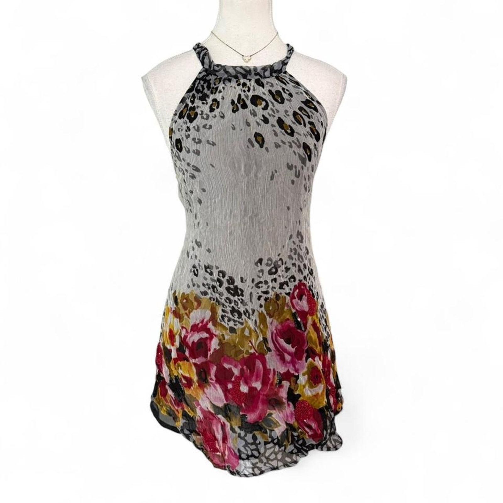 Other Silk Threads INC Early 2000s Floral Sequin Y2K Tank Size L Size L / US 10 / IT 46 - 1 Thumbnail
