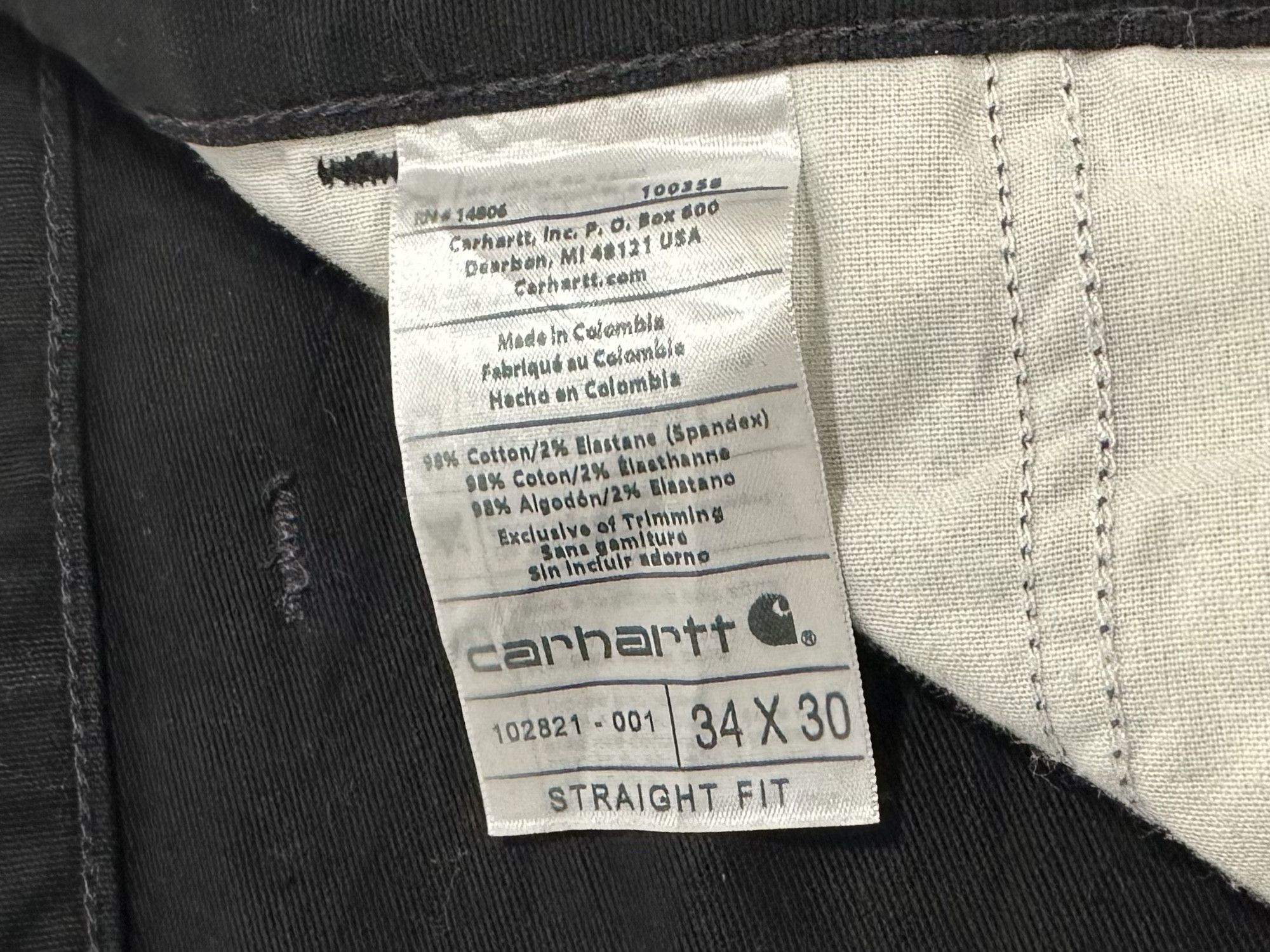 Carhartt Carhartt Rugged Flex Pants Straight Fit Black Size US 34 / EU 50 - 10 Thumbnail