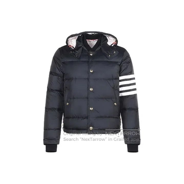 Thom Browne Thom Browne Striped Hooded Down Jacket for Men. Size US S / EU 44-46 / 1 - 1 Thumbnail