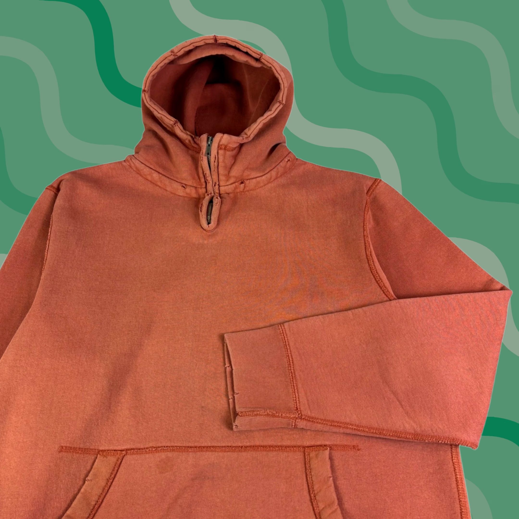 Vintage VINTAGE Steve & Barry's Mens Hoodie Burnt Orange Distressed Fleece Large Size US L / EU 52-54 / 3 - 1 Thumbnail