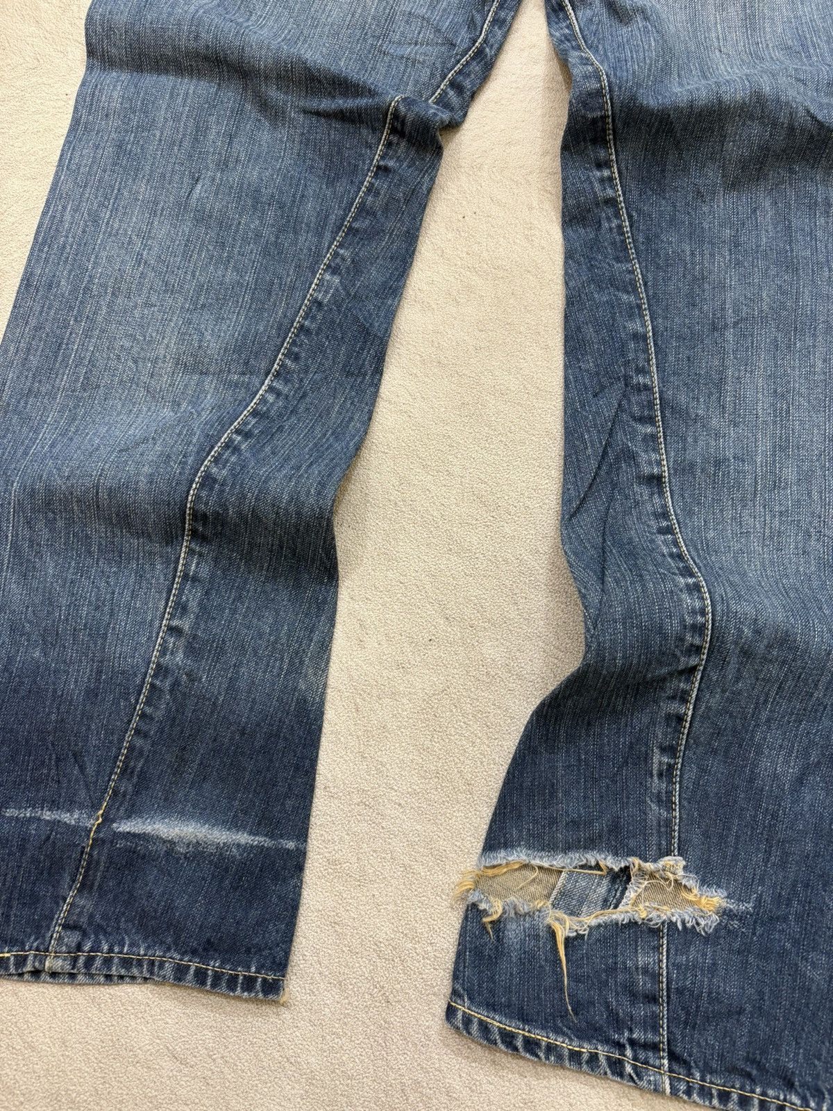 Kapital 2000s Destroy levis RL bootcut japan denim Size US 31 - 8 Thumbnail