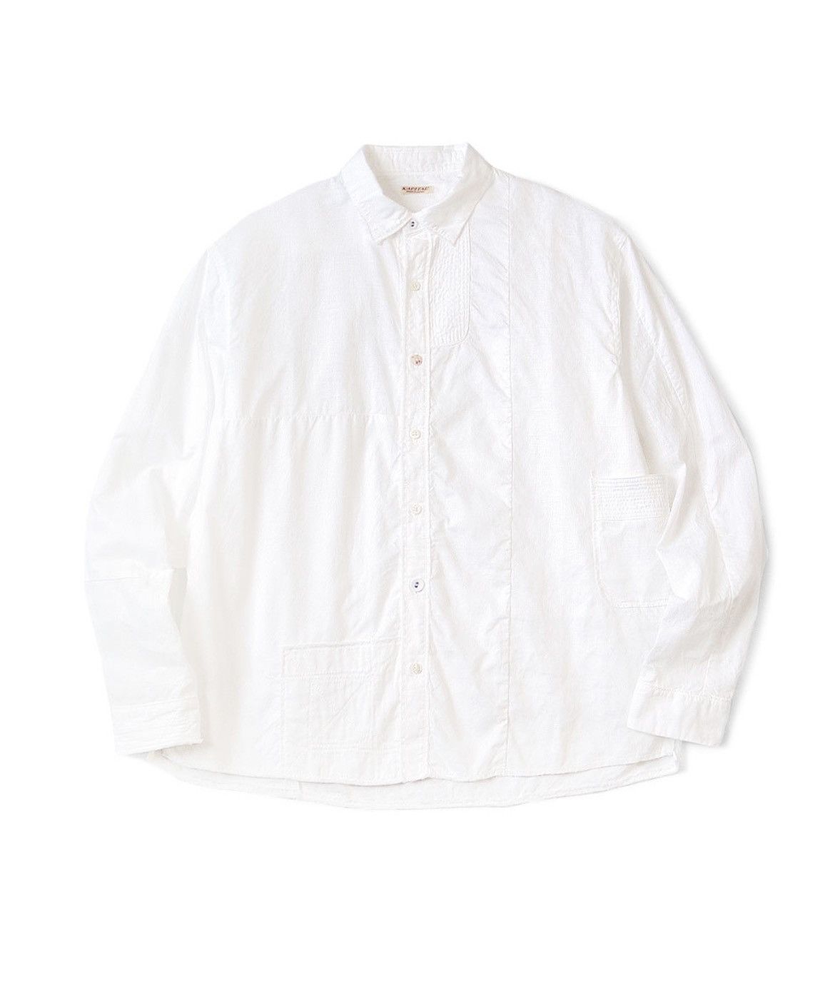 Kapital Kapital Cotton x linen patchwork Kathmandu shirt size 2 Size US M / EU 48-50 / 2 - 1 Thumbnail