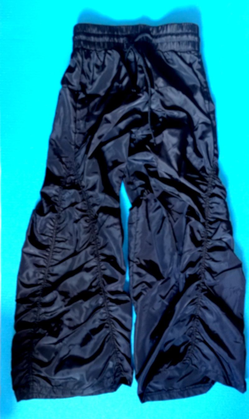 Designer × Japanese Brand × Vintage Vintage Baggy Punk Crinkle Sides Wide Leg Oversize Trousers Size 28" / US 6 / IT 42 - 8 Thumbnail