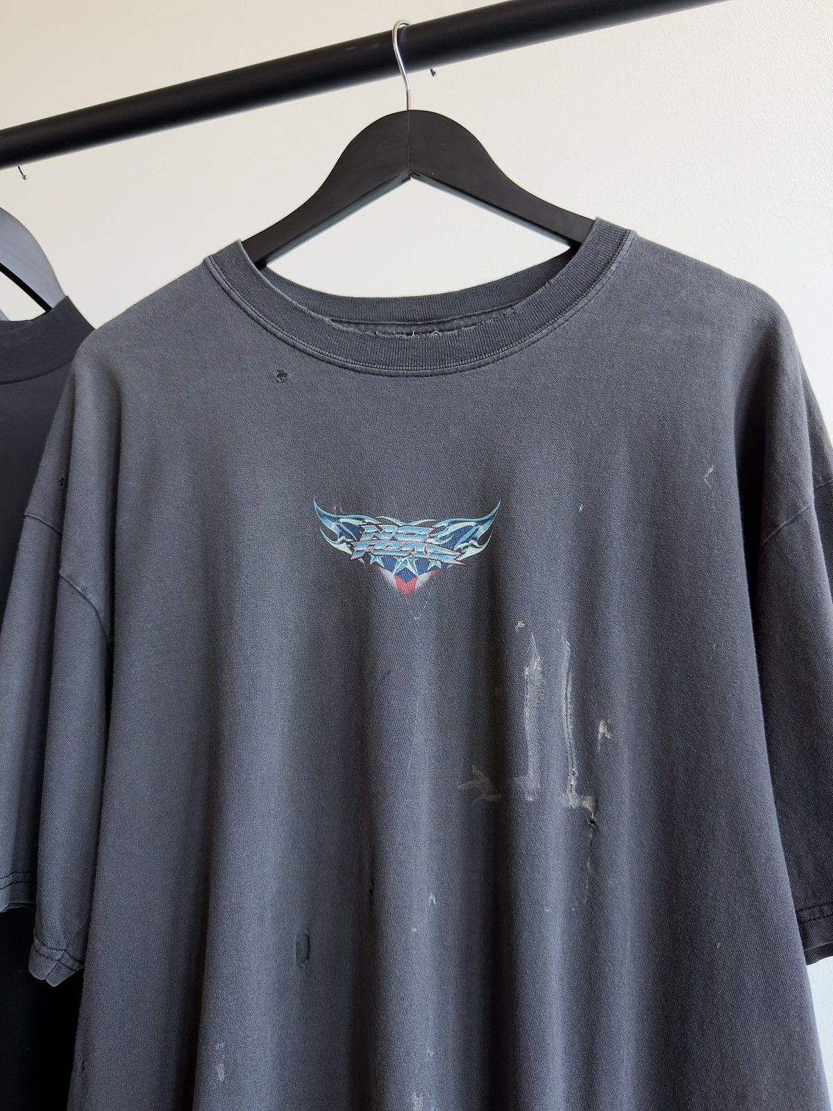 Vintage Vintage Distressed 2000s Faded WCC Erd Biker Cross Band Tee Size US XL / EU 56 / 4 - 4 Thumbnail