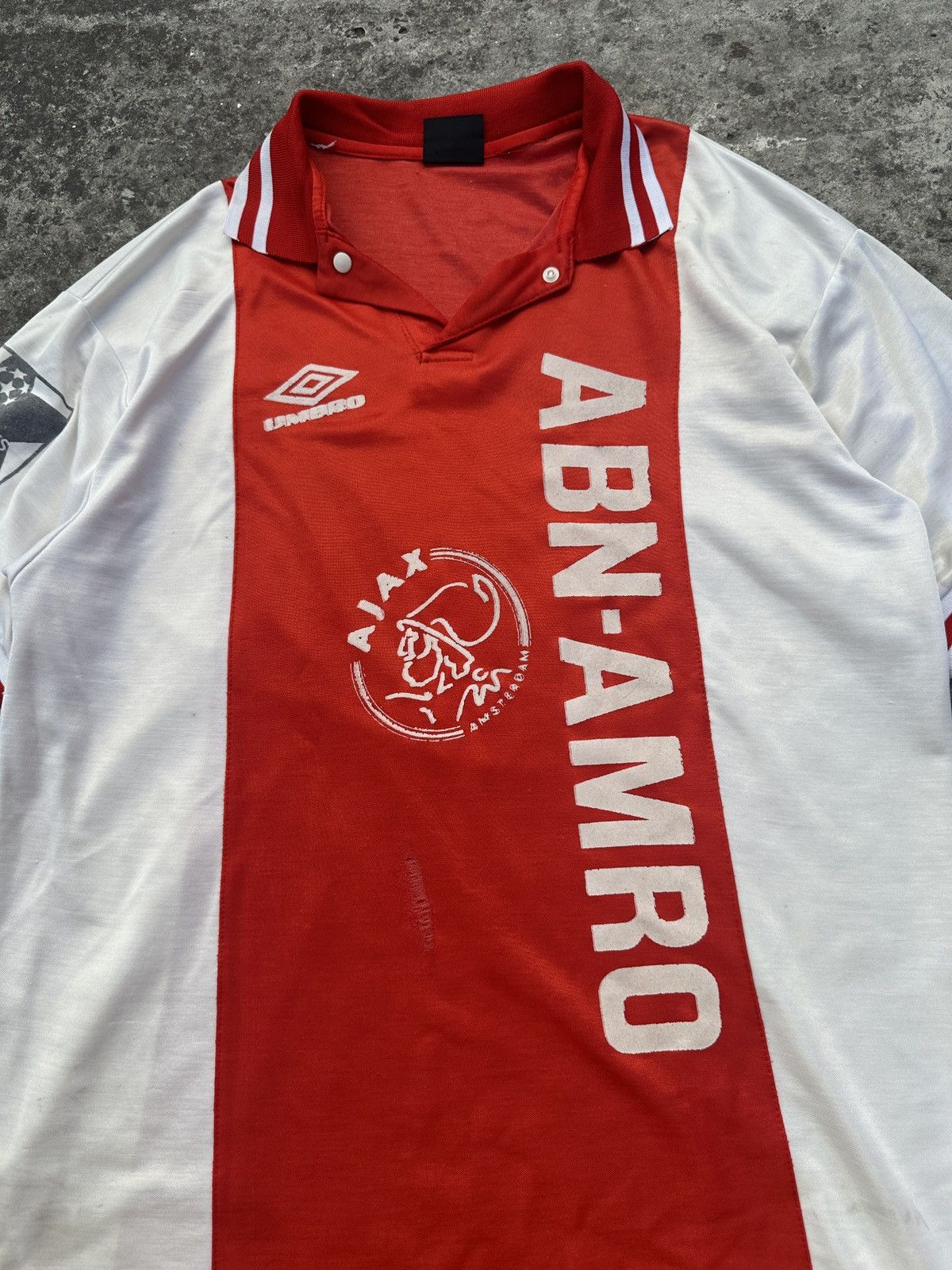Umbro Vintage Umbro 7 Ajax Soccer Jersey Streetwear Rare L 90s Size US L / EU 52-54 / 3 - 3 Thumbnail