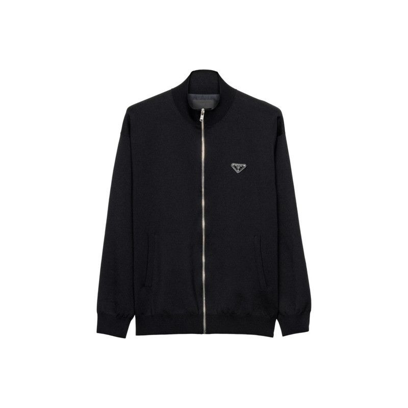 Prada Prada Men's Zippered Long Sleeve Sweater Size US L / EU 52-54 / 3 - 1 Thumbnail
