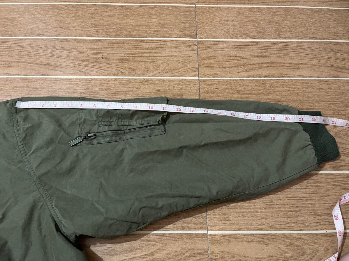 Alpha Industries Vintage Breitling Aviation Pained Waxed Bomber Jacket Size US L / EU 52-54 / 3 - 25 Thumbnail
