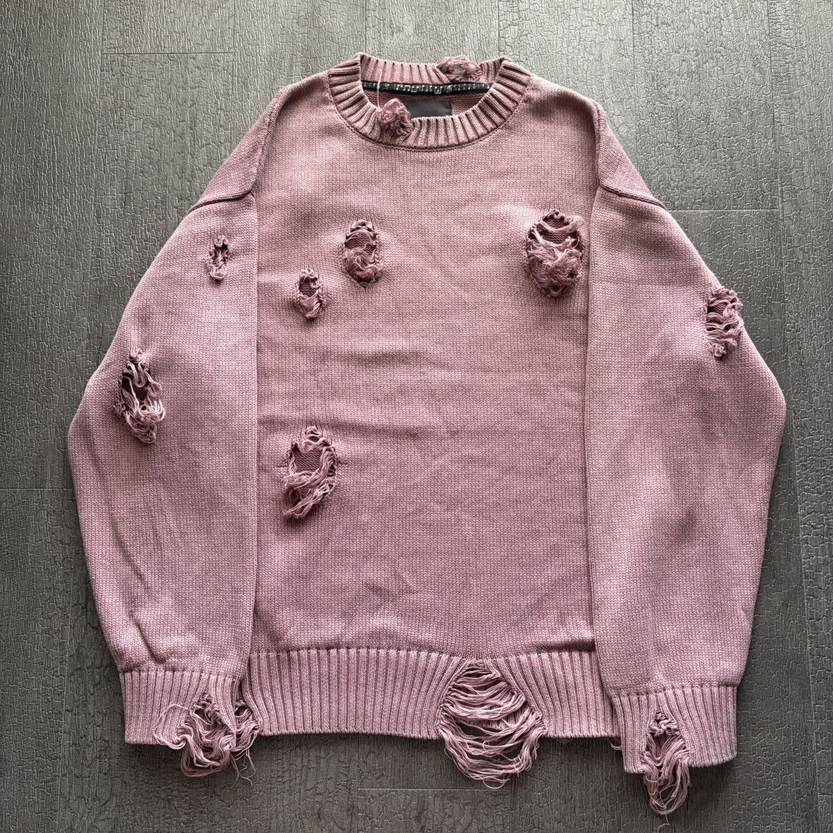 Number (N)ine SS04 Distressed Knit Sweater | Grailed