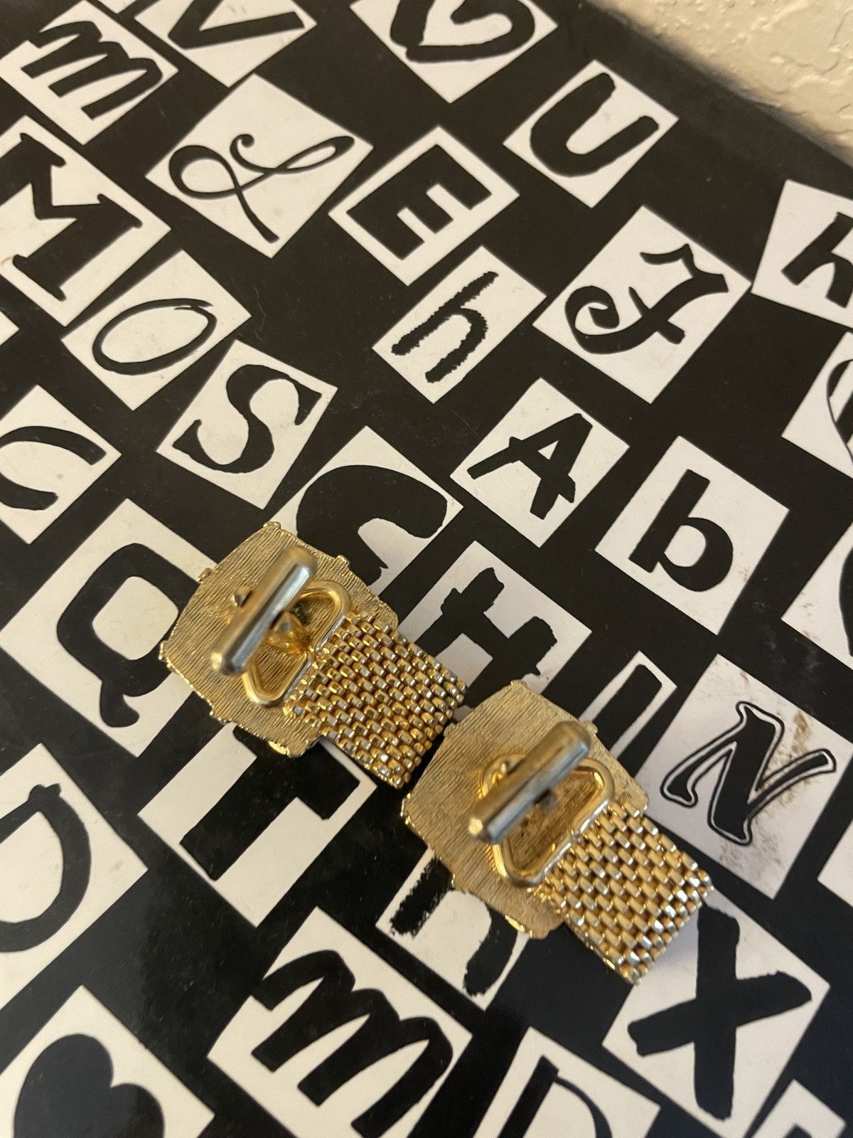 Vintage VTG Swank Diana Huntress Gold tone mesh cufflinks Size ONE SIZE - 5 Thumbnail