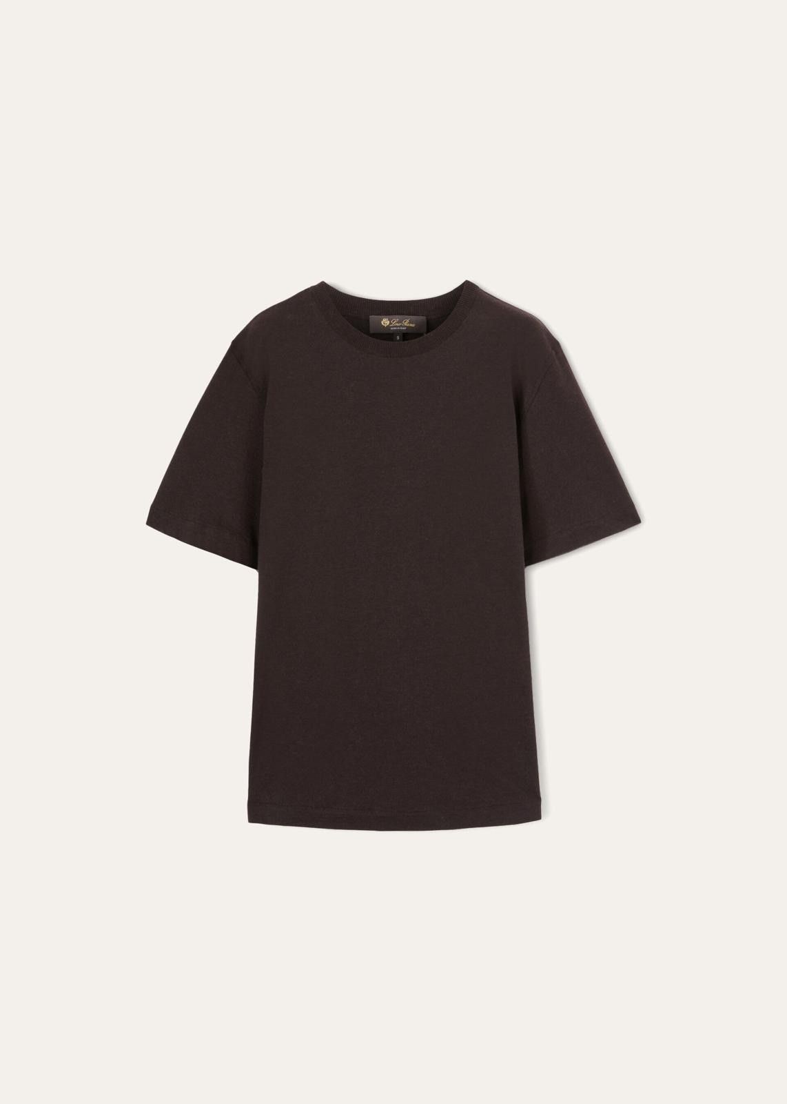 Loro Piana o1srvl11e0824 Hawke’S Short Sleeve T-Shirt in Black Size XS / US 0-2 / IT 36-38 - 1 Thumbnail