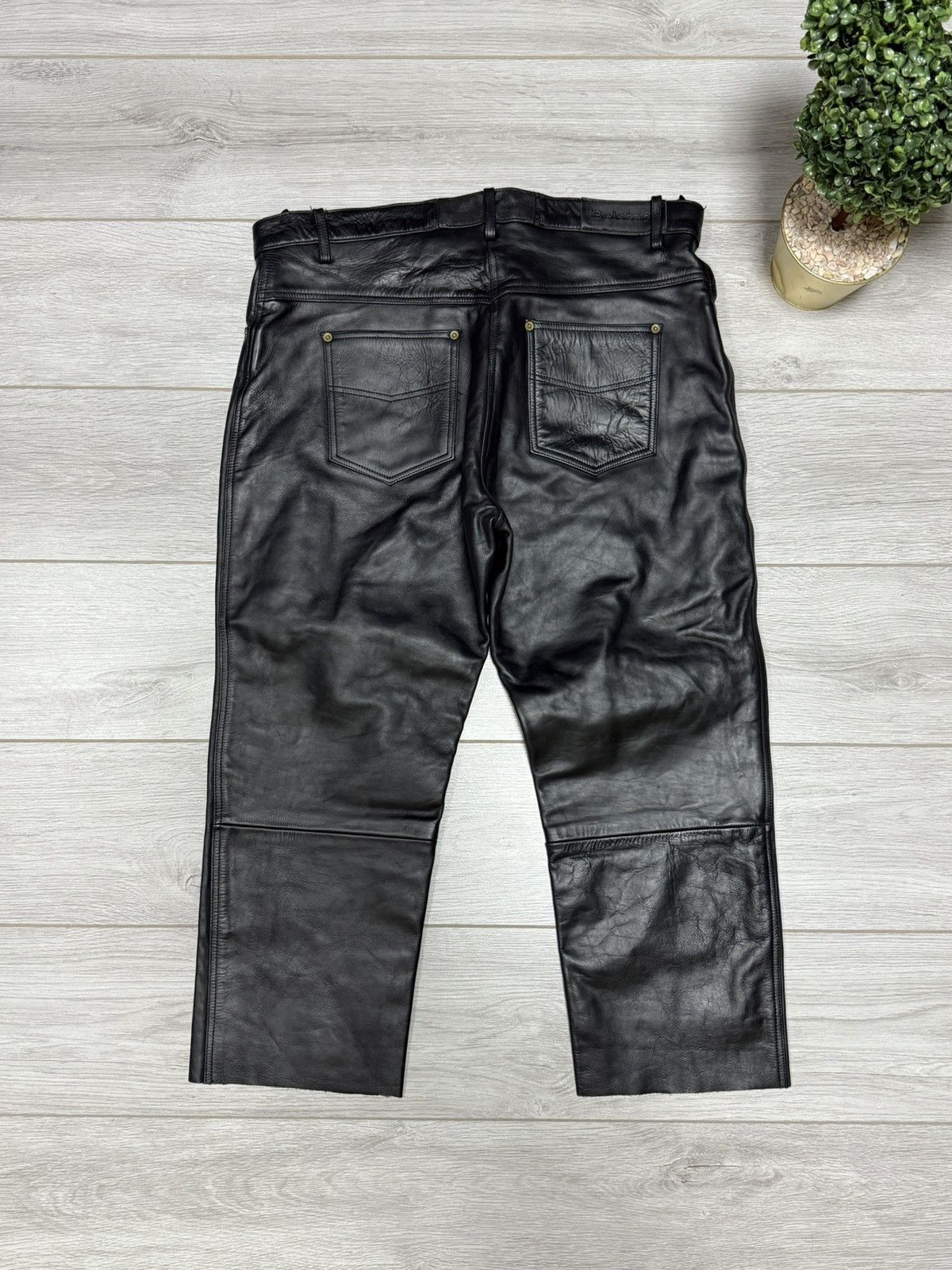 Belstaff Belstaff leather biker pants 37 waist size Size US 37 - 5 Thumbnail