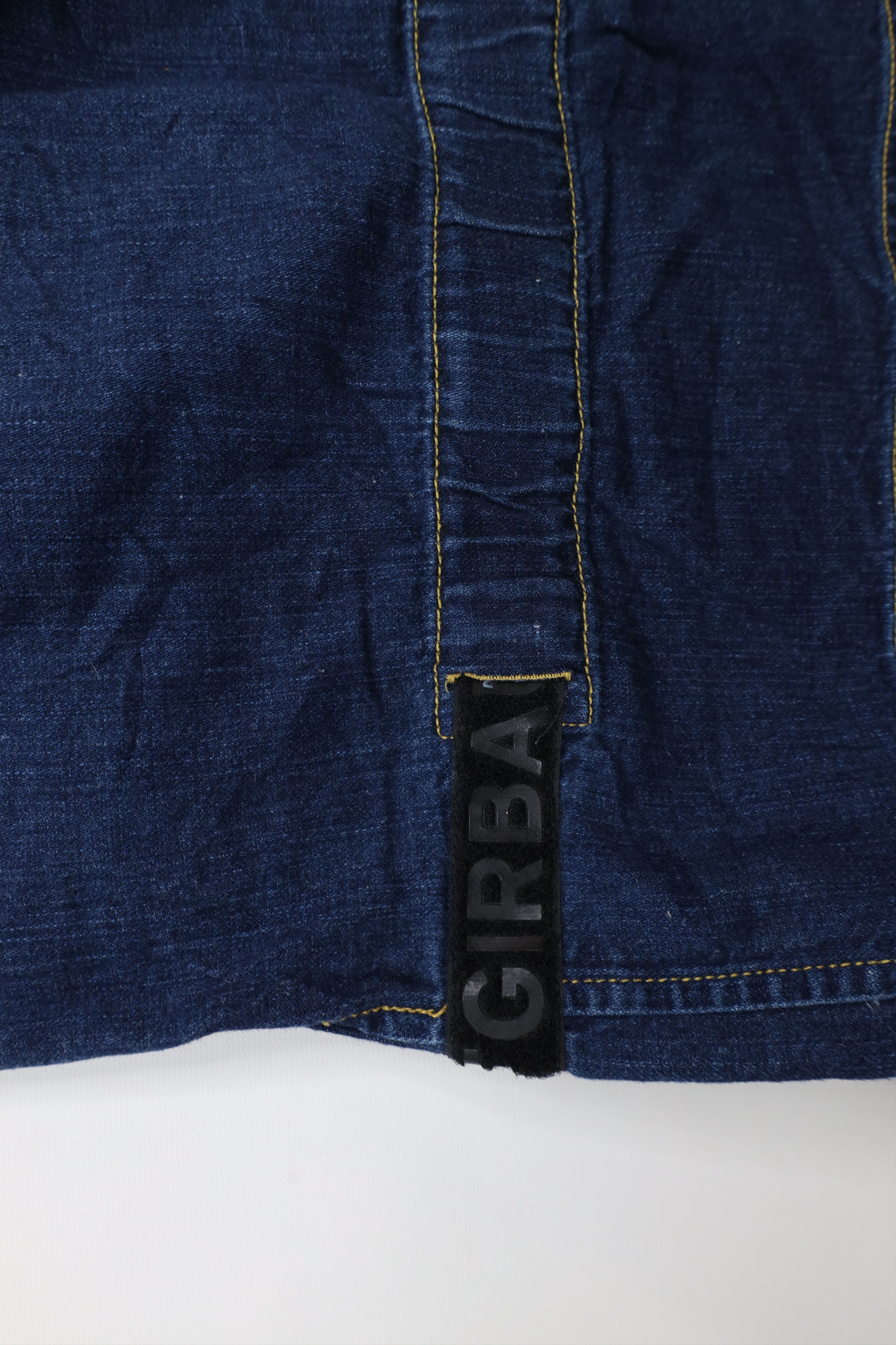 Marithe + Francois Girbaud × Vintage Vintage 90s Marithe Francois Girbaud Strap Denim Shorts Size US 38 / EU 54 - 14 Thumbnail