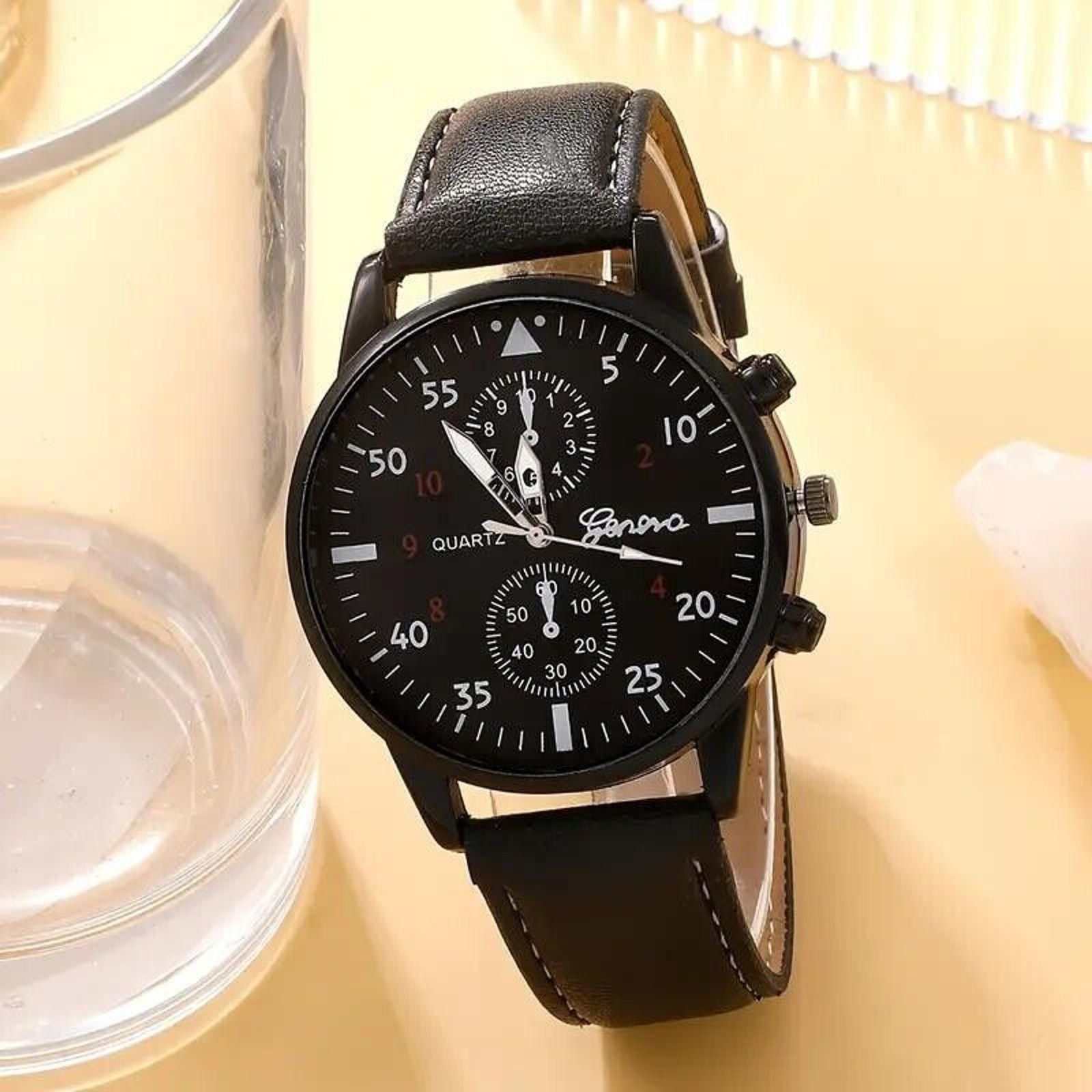 Other 5pc Elegant Quartz Watch Tree of Life & Leather Bracelet Set Size ONE SIZE - 3 Thumbnail