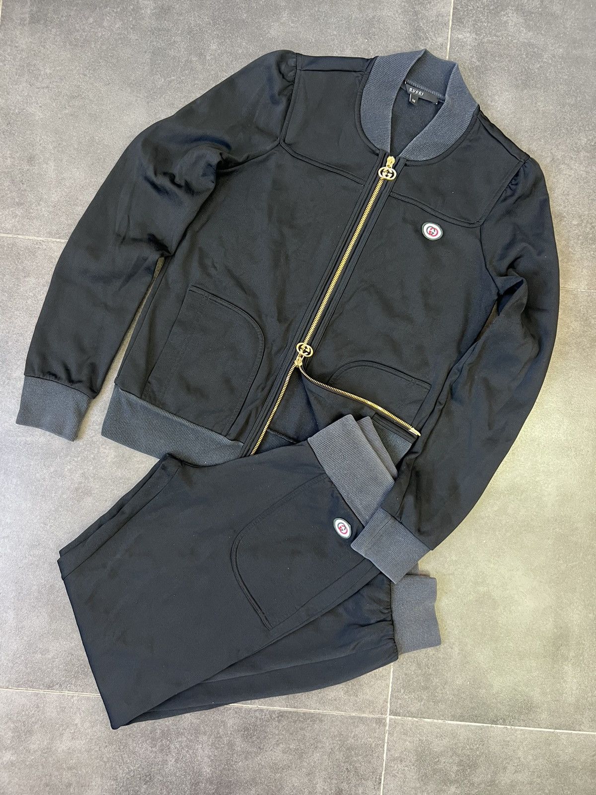 Gucci Vintage GUCCI Track Suit Zip Pants Set GG sport Size M / US 6-8 / IT 42-44 - 1 Thumbnail