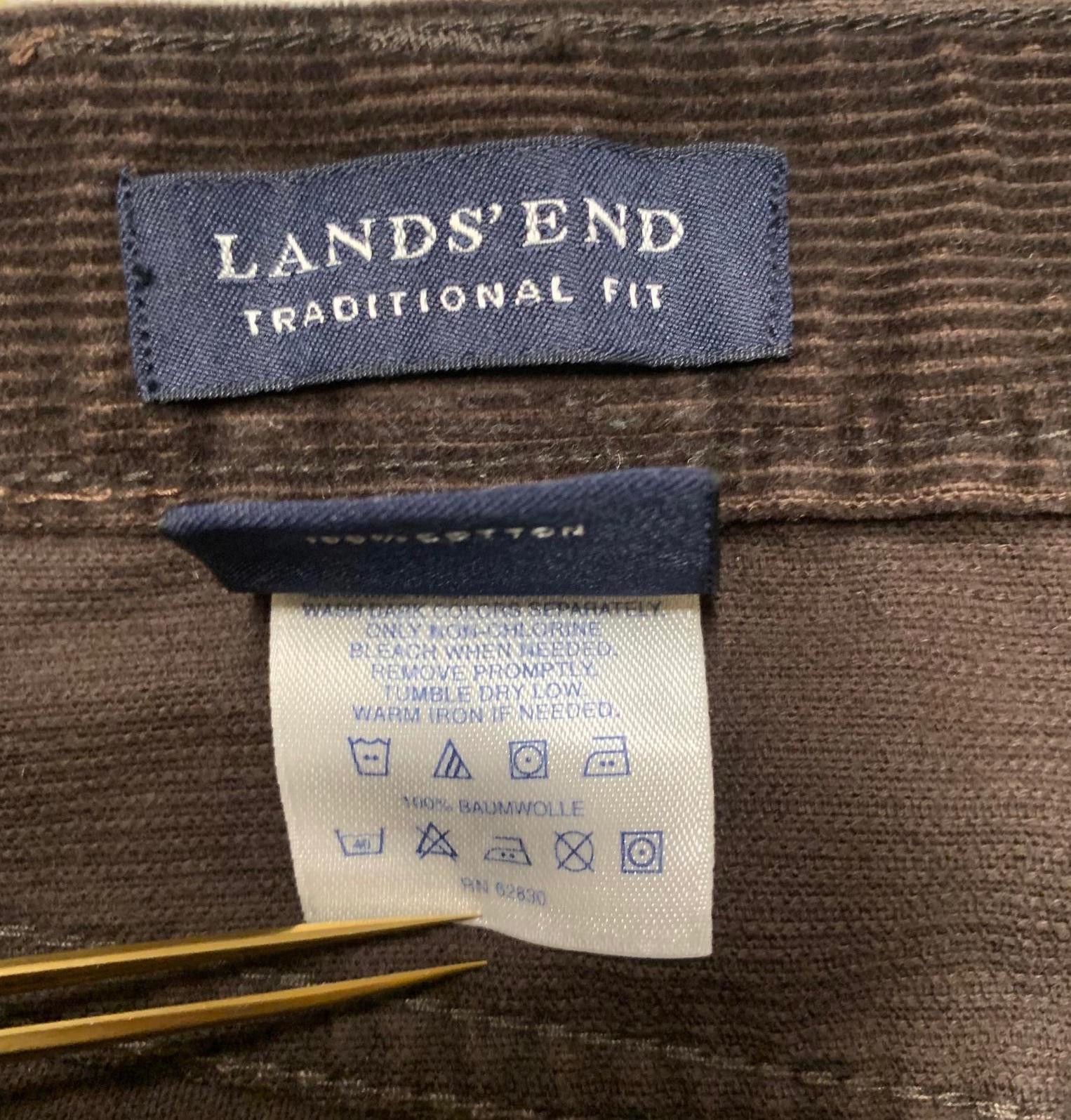 Lands' End Lands' End Men's 38 Brown Tapered Corduroy Pants Size US 38 / EU 54 - 8 Thumbnail